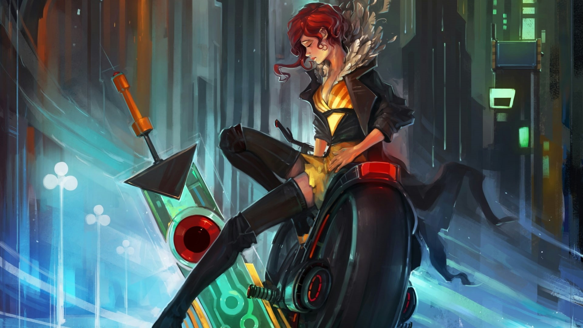 1080P, Transistor, motorcycle, HD Wallpaper