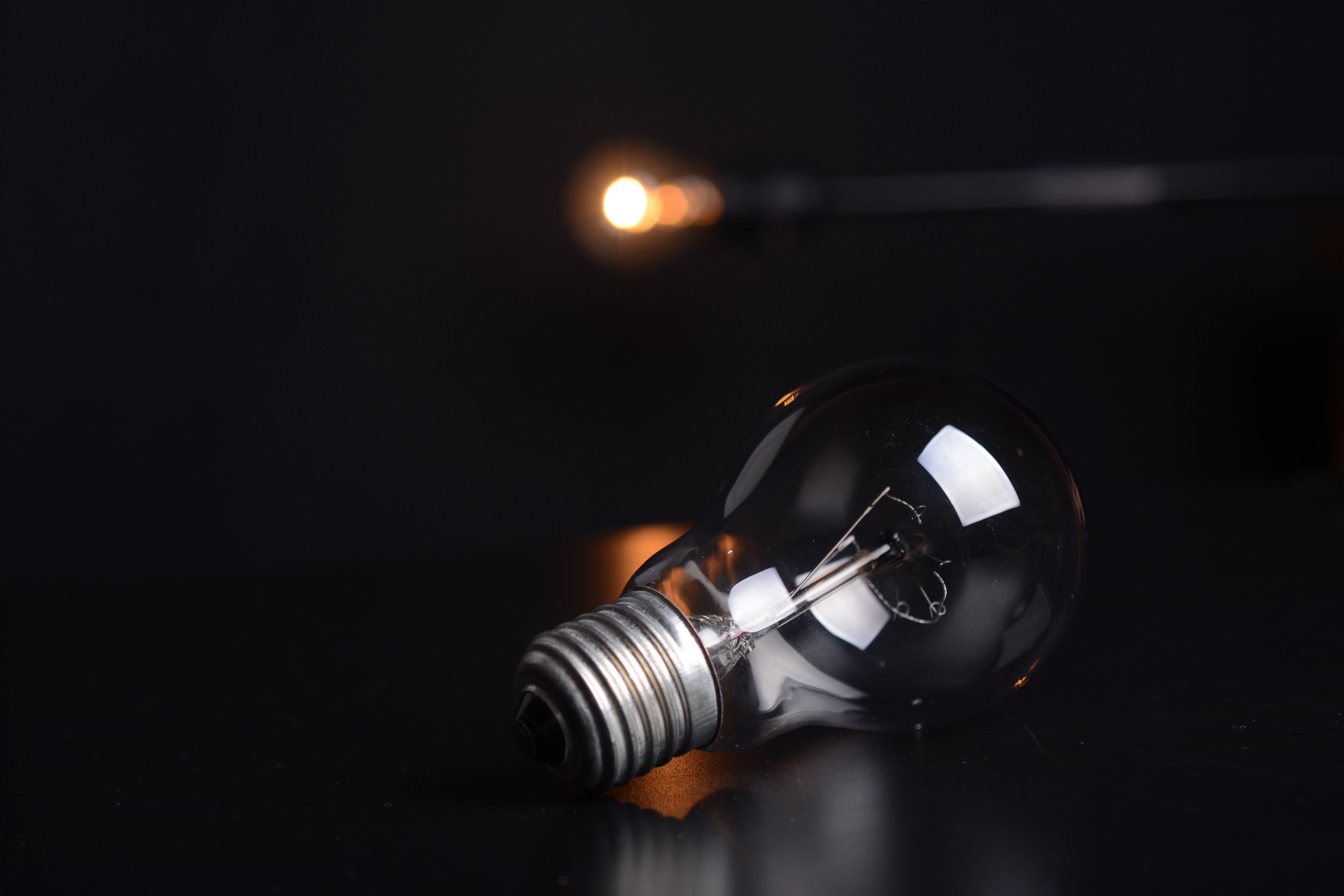 light bulb, electric, closeup, 5K, HD Wallpaper