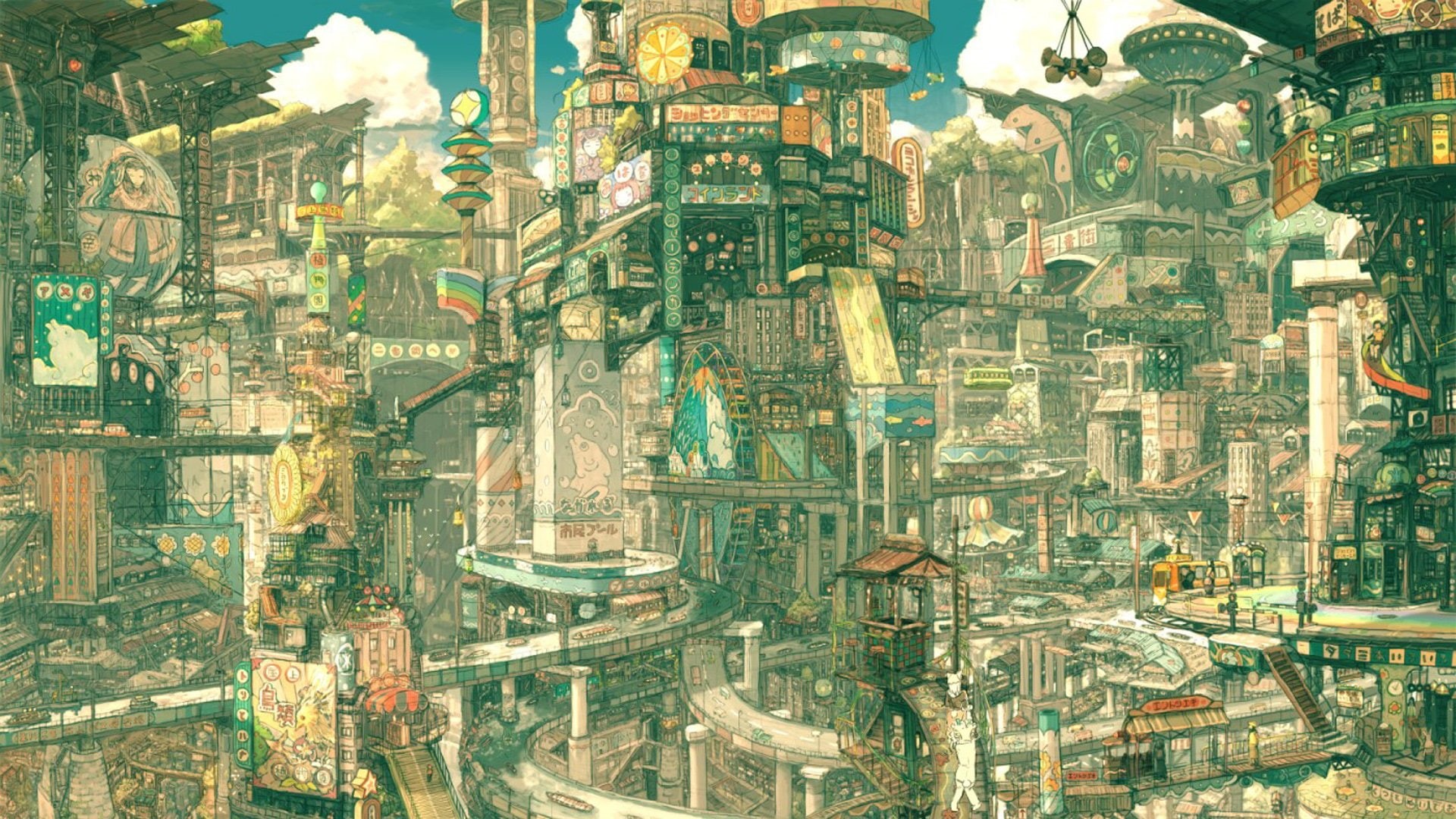 buildings, boy, steampunk, imperial, 1080P, architecture, cityscapes, HD Wallpaper