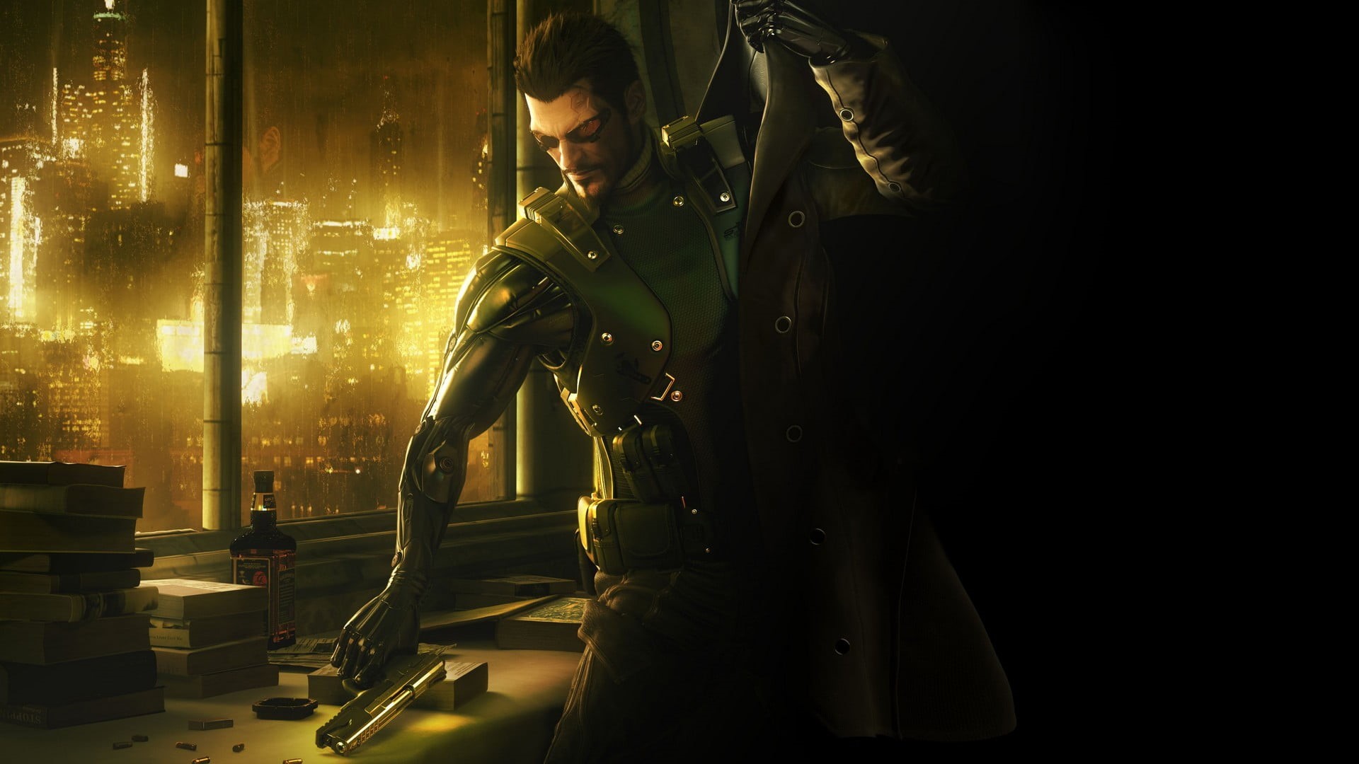 1080P, one person, occupation, factory, three quarter length, Deus Ex, industry, protection, metal industry, night, business, steel, standing, technology, HD Wallpaper