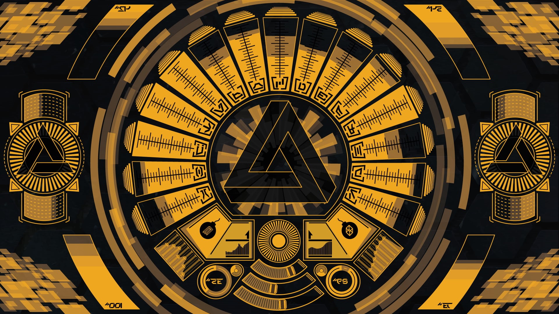 pattern, Deus Ex: Human Revolution, creativity, number, deus ex, technology, close-up, shape, built structure, 1080P, circle, directly below, no people, HD Wallpaper