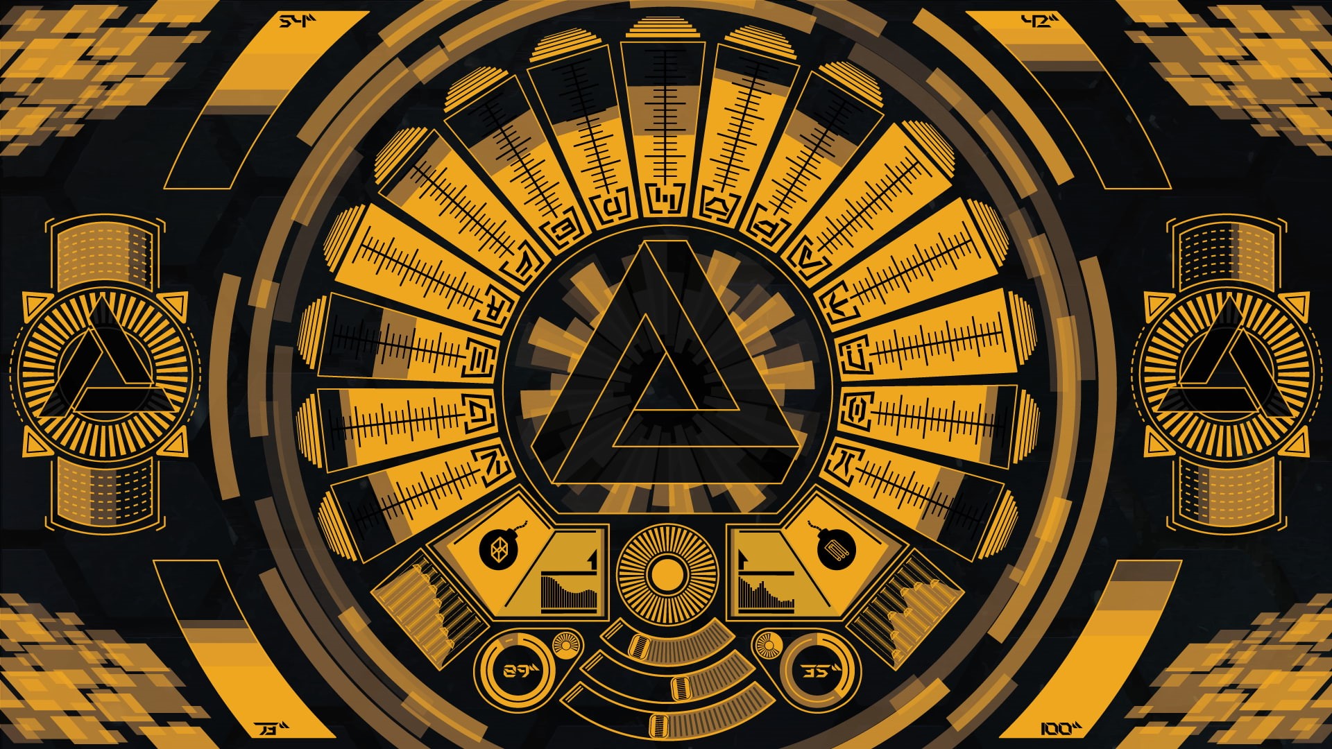 Abstergo Industries, 1080P, sound, Deus Ex: Human Revolution, Penrose triangle, geometry, interfaces, Deus Ex, HD Wallpaper