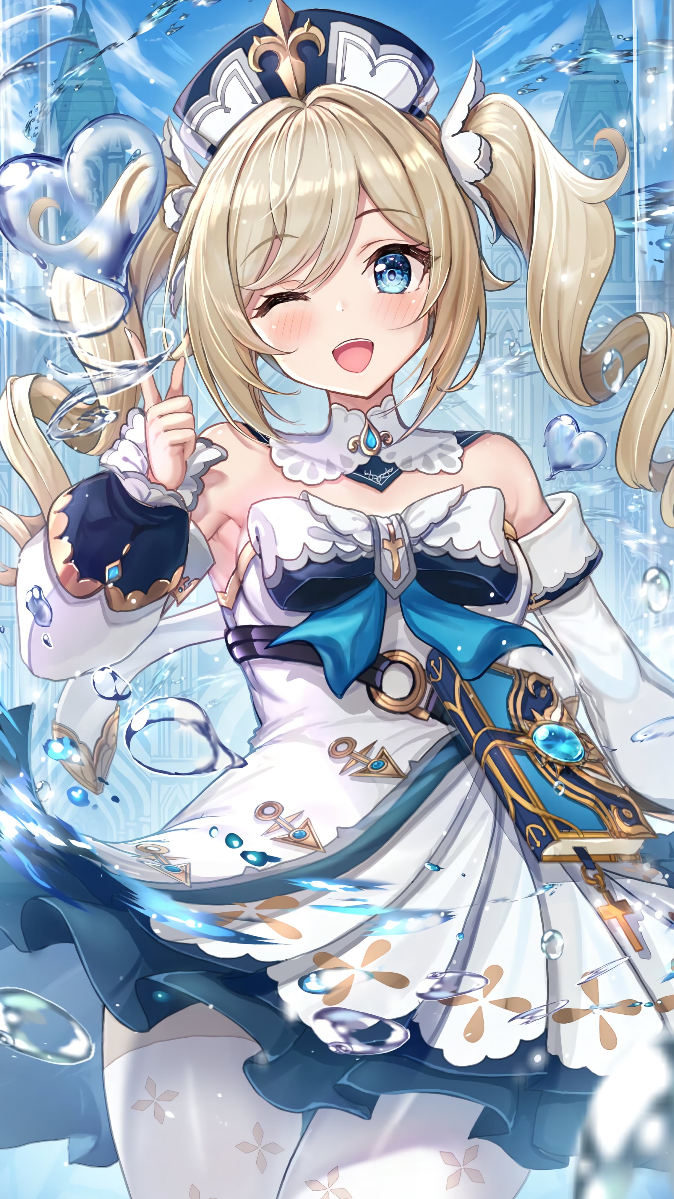 4K, Genshin Impact, barbara (genshin impact), anime girls, Phone HD Wallpaper