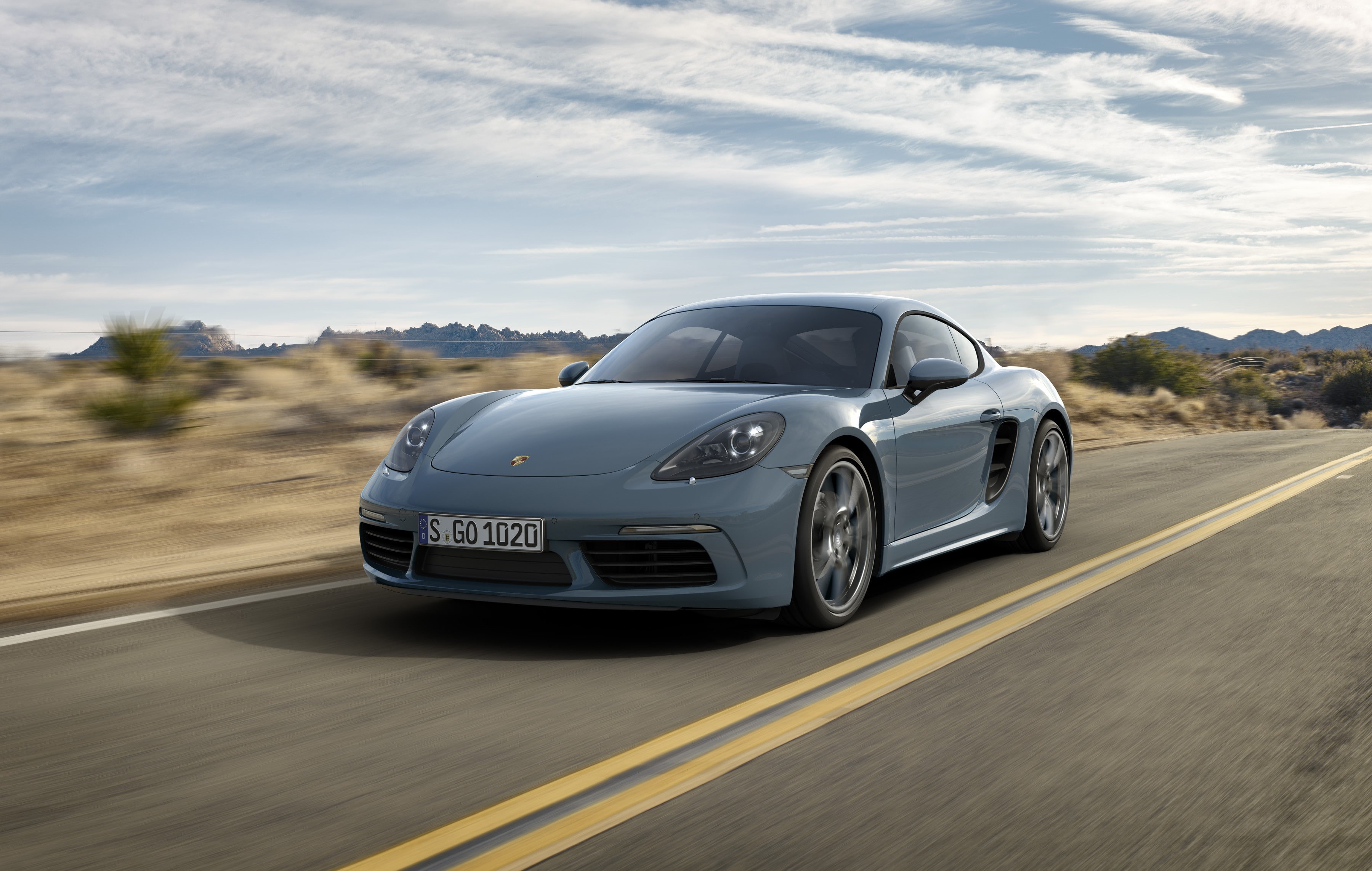 Porsche 718 Cayman, coupe, Auto China 2016, grey, Beijing Motor Show 2016, 2K, HD Wallpaper