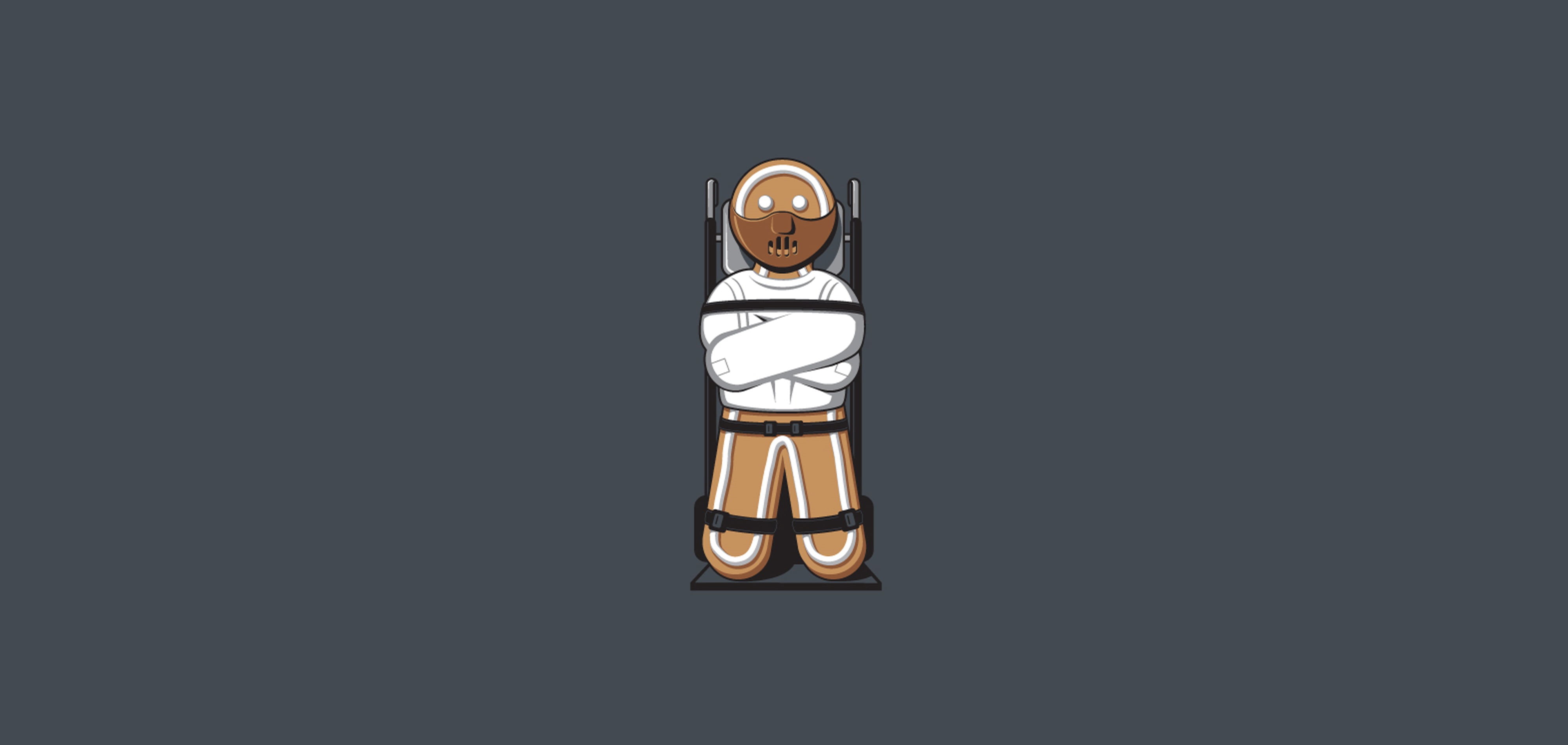 pattern, futuristic, studio shot, cookie, indoors, cut out, maniac, the cookie, art, black background, robot, clip, 4K, illuminated, copy space, reflection, HD Wallpaper