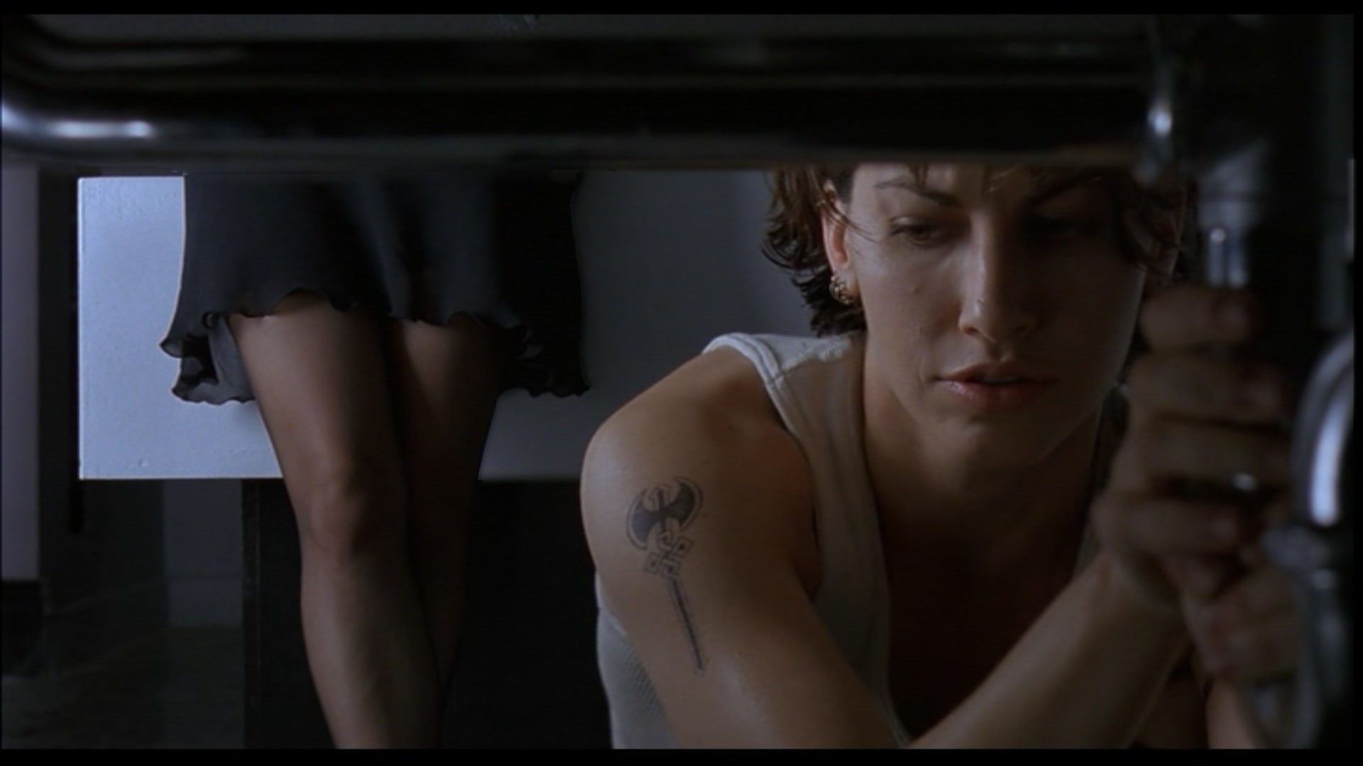 Gina Gershon, hd, gina, leg, gershon, x, bound, 1080P, people, art, HD Wallpaper