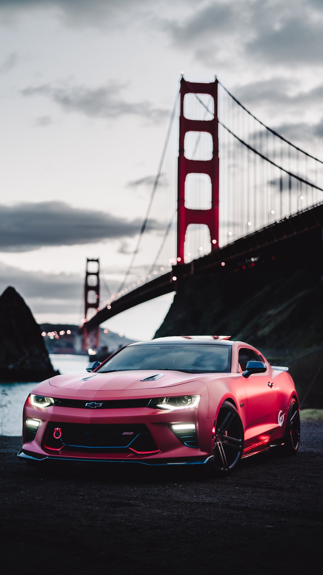car, USA, 1080P, Golden Gate Bridge, vehicle, Phone HD Wallpaper