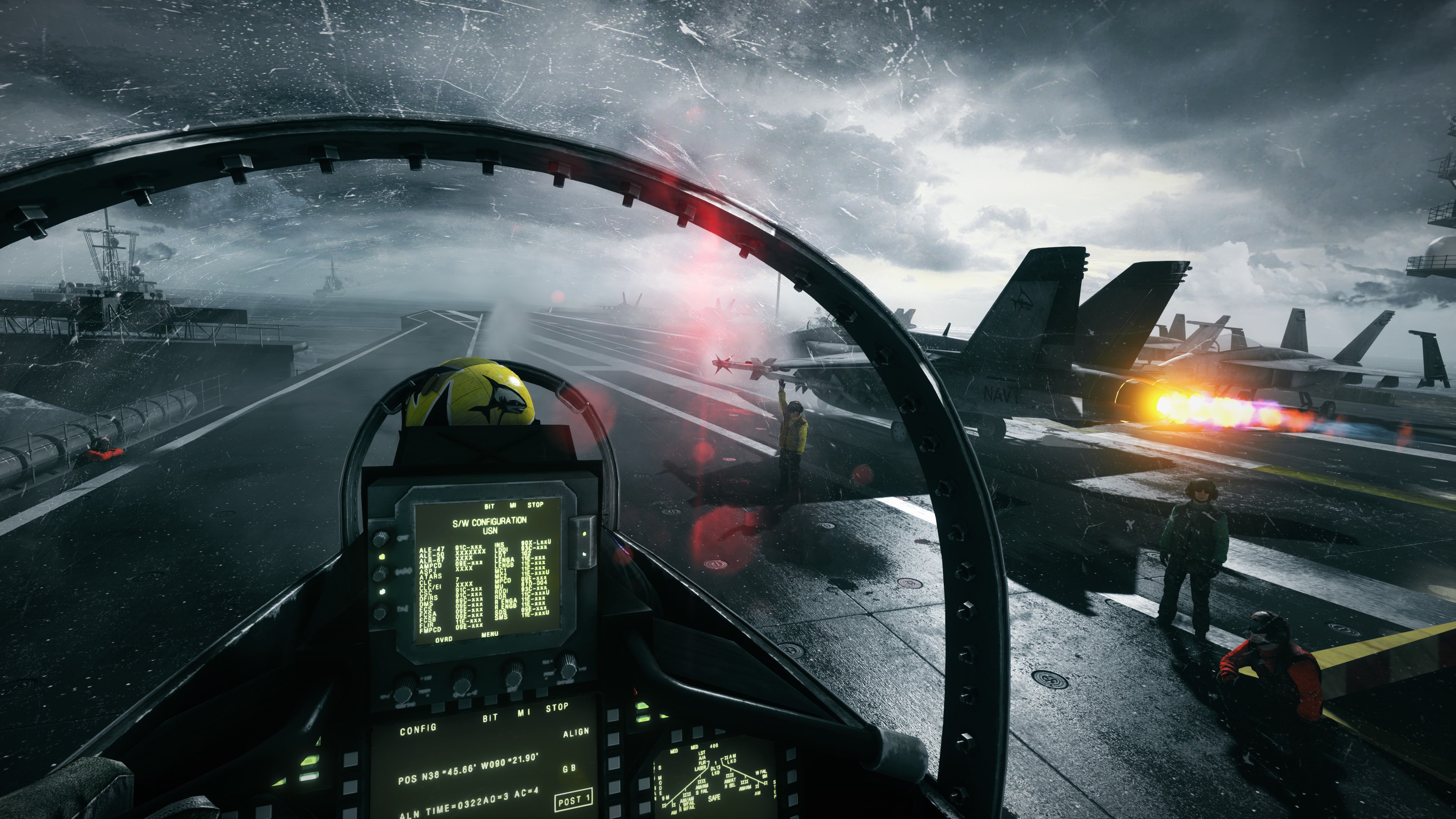 rain, men, Battlefield 3, travel, technology, cloud - sky, 4K, architecture, mode of transportation, McDonnell Douglas F/A-18 Hornet, car, transportation, HD Wallpaper