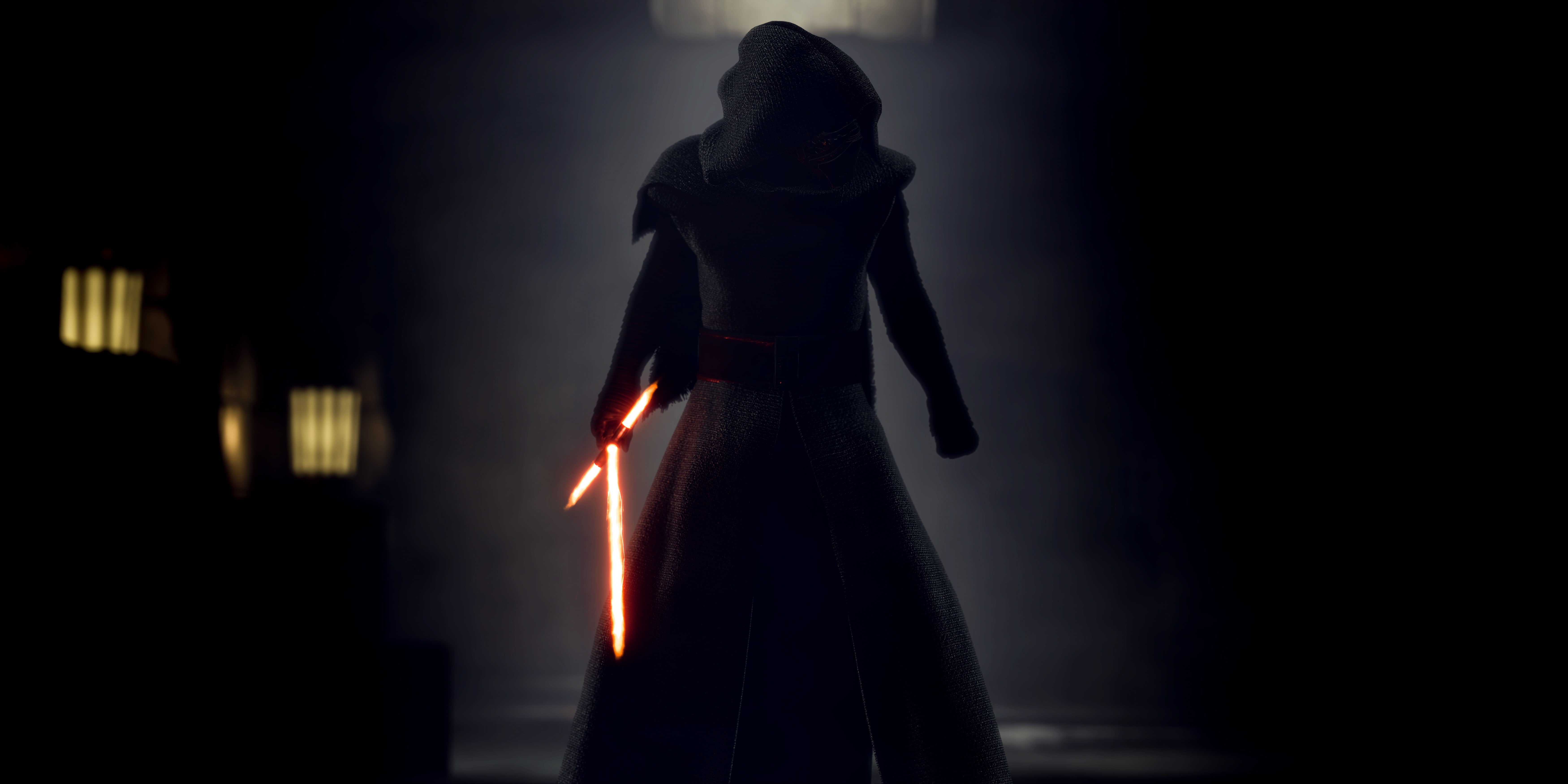 mystery, pc games, xbox games, 4k, one person, 5K, dark, studio shot, hd, indoors, sword, clothing, ominous, front view, 5k, 2017 games, black background, HD Wallpaper
