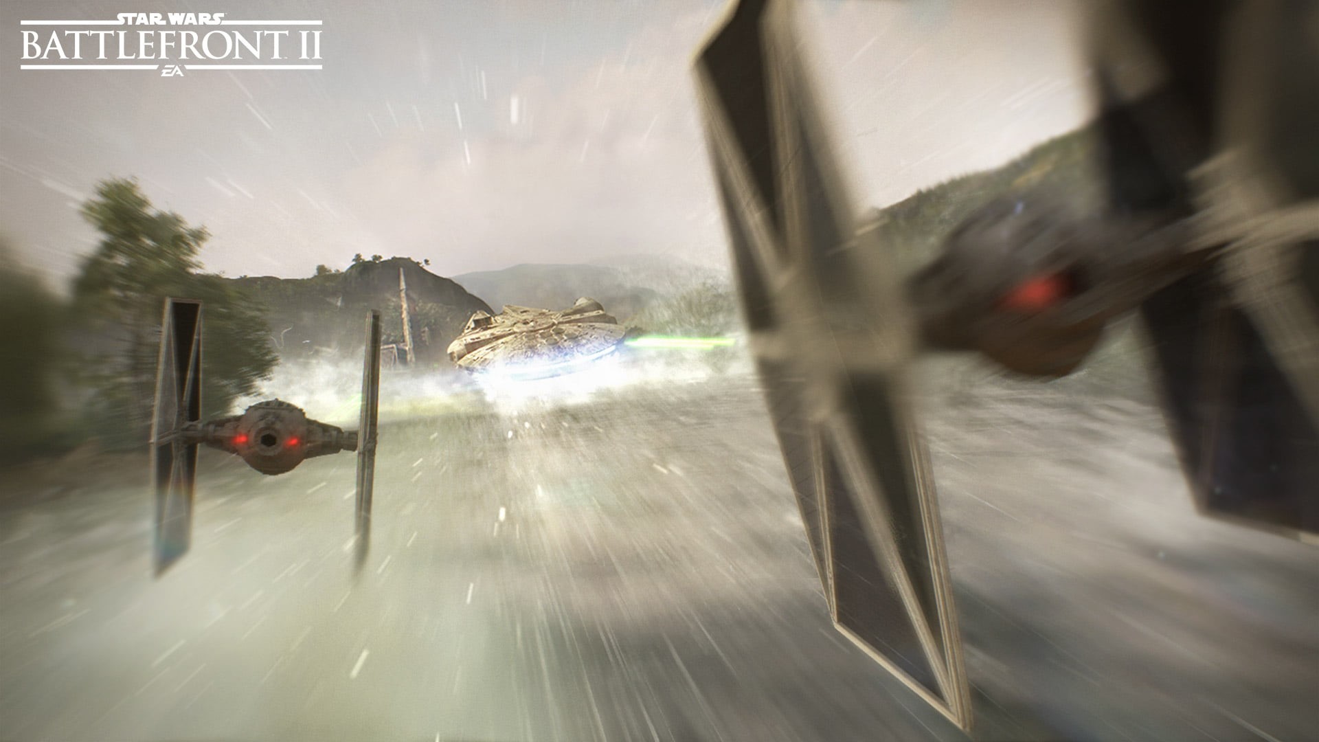 pc games, journey, games, mode of transportation, windshield, motor vehicle, mountain, star wars battlefront 2, motion, nature, blurred motion, ea games, HD Wallpaper