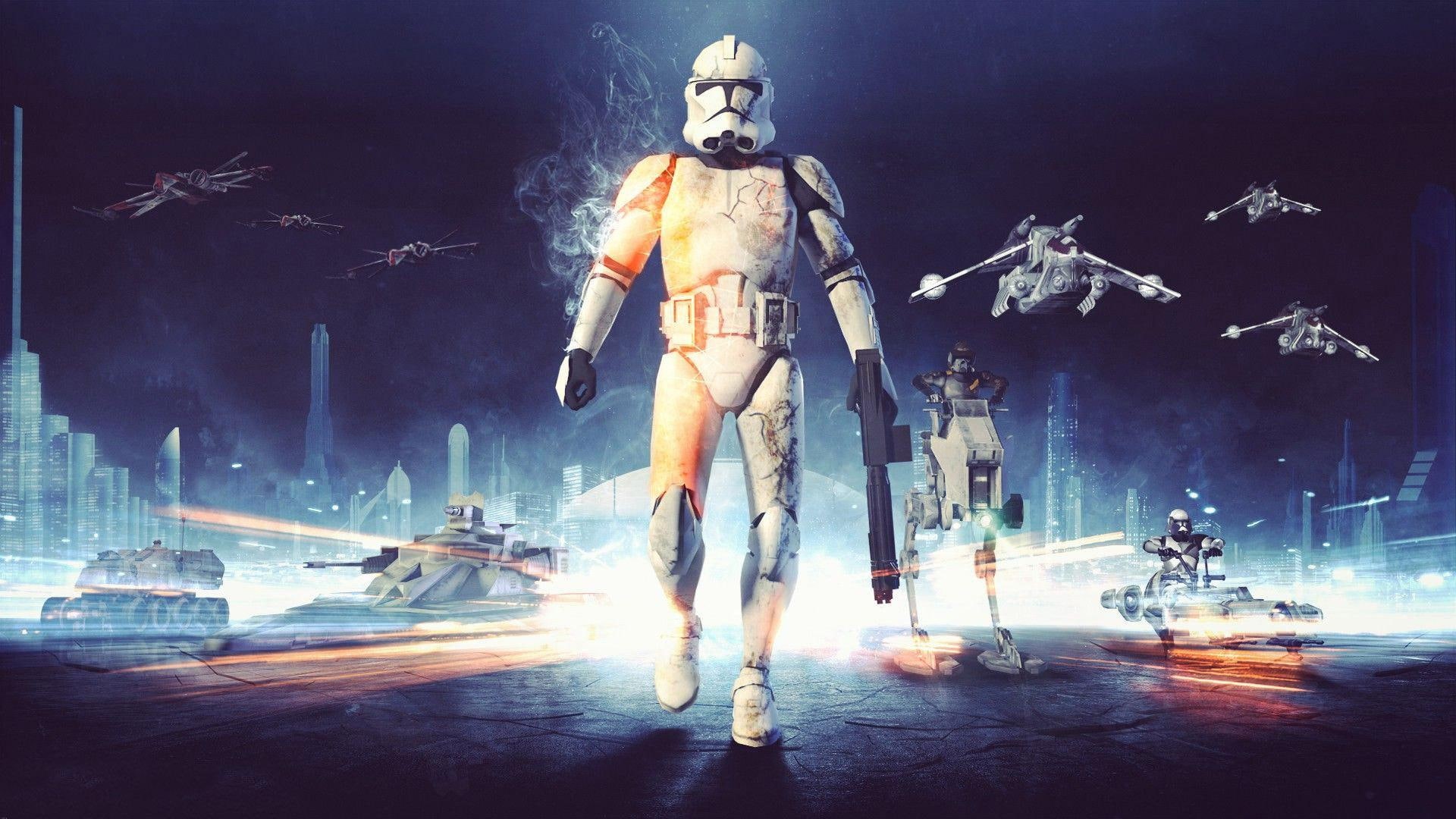 star wars, storm, 1920x1080, movies, wars, battlefield, stormtrooper, trooper, star, 1080P, crossover, HD Wallpaper