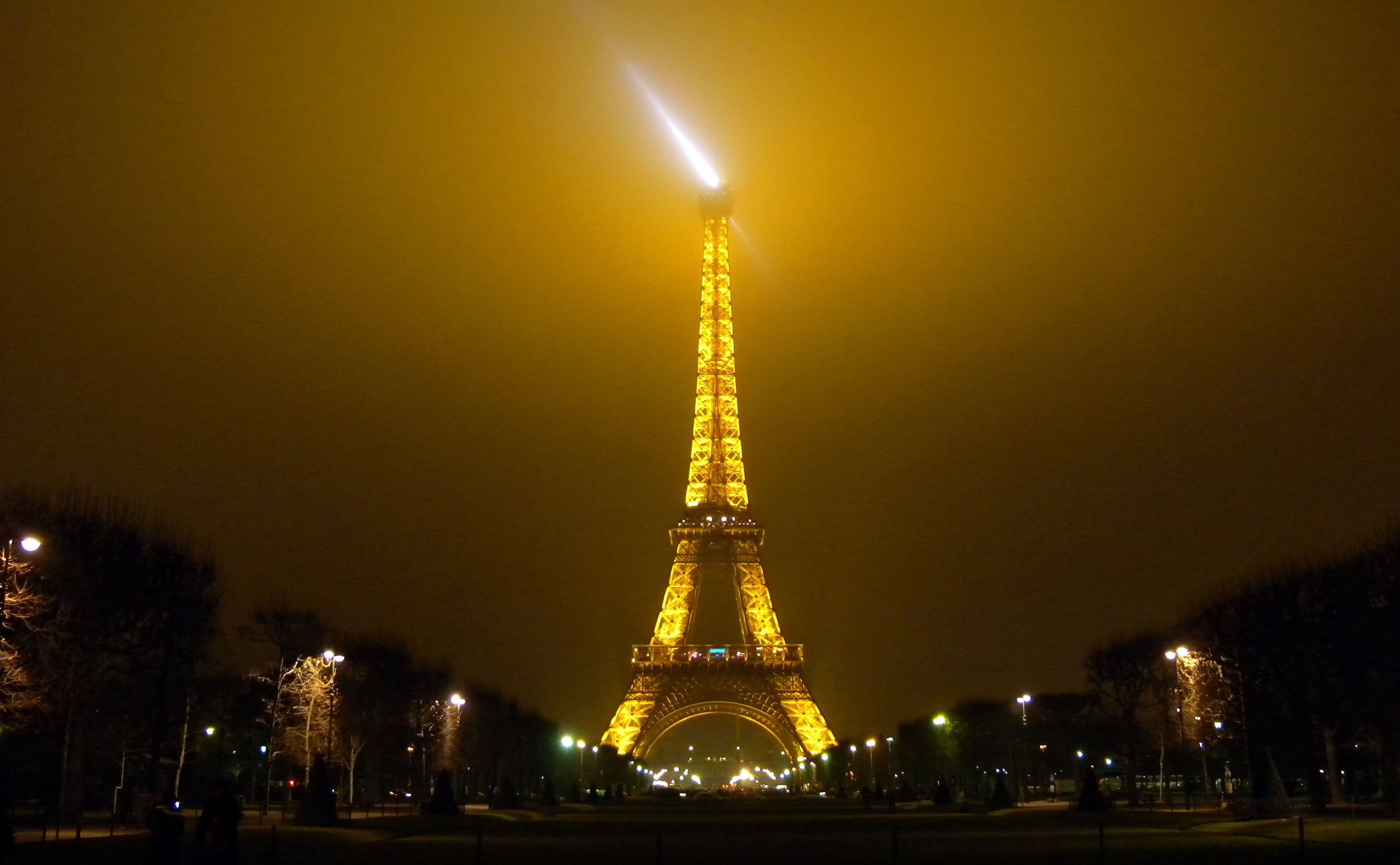 famous Place, Eiffel Tower, night, monument, capital Cities, travel Destinations, eiffel, city, tour eiffel, tower, travel, 2K, popular, france, time, HD Wallpaper