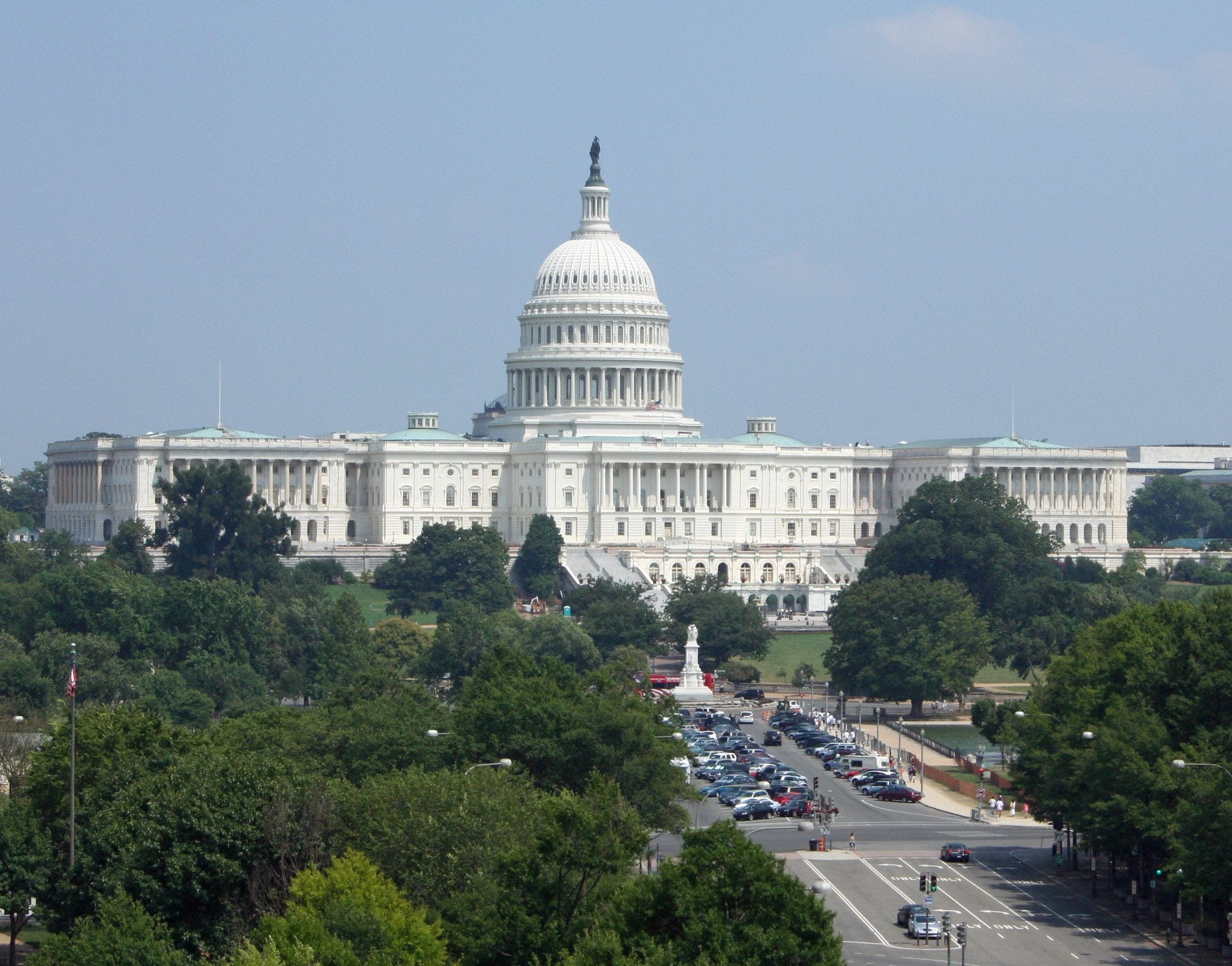 clear sky, patriotic, washington DC, independence, house, dc, regulations, law, pride, no people, concrete, capitol, capitol Hill, built Structure, travel Locations, HD Wallpaper