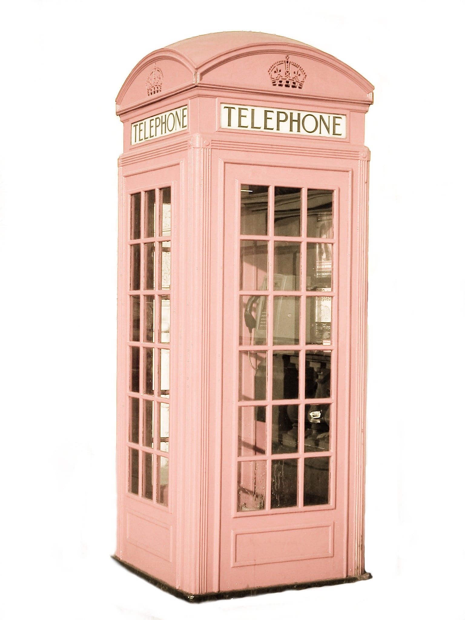 white, pay phone, isolated, uK, transparent, old-fashioned, telephone, glass - material, no people, booth, global communications, red, technology, england, Phone HD Wallpaper