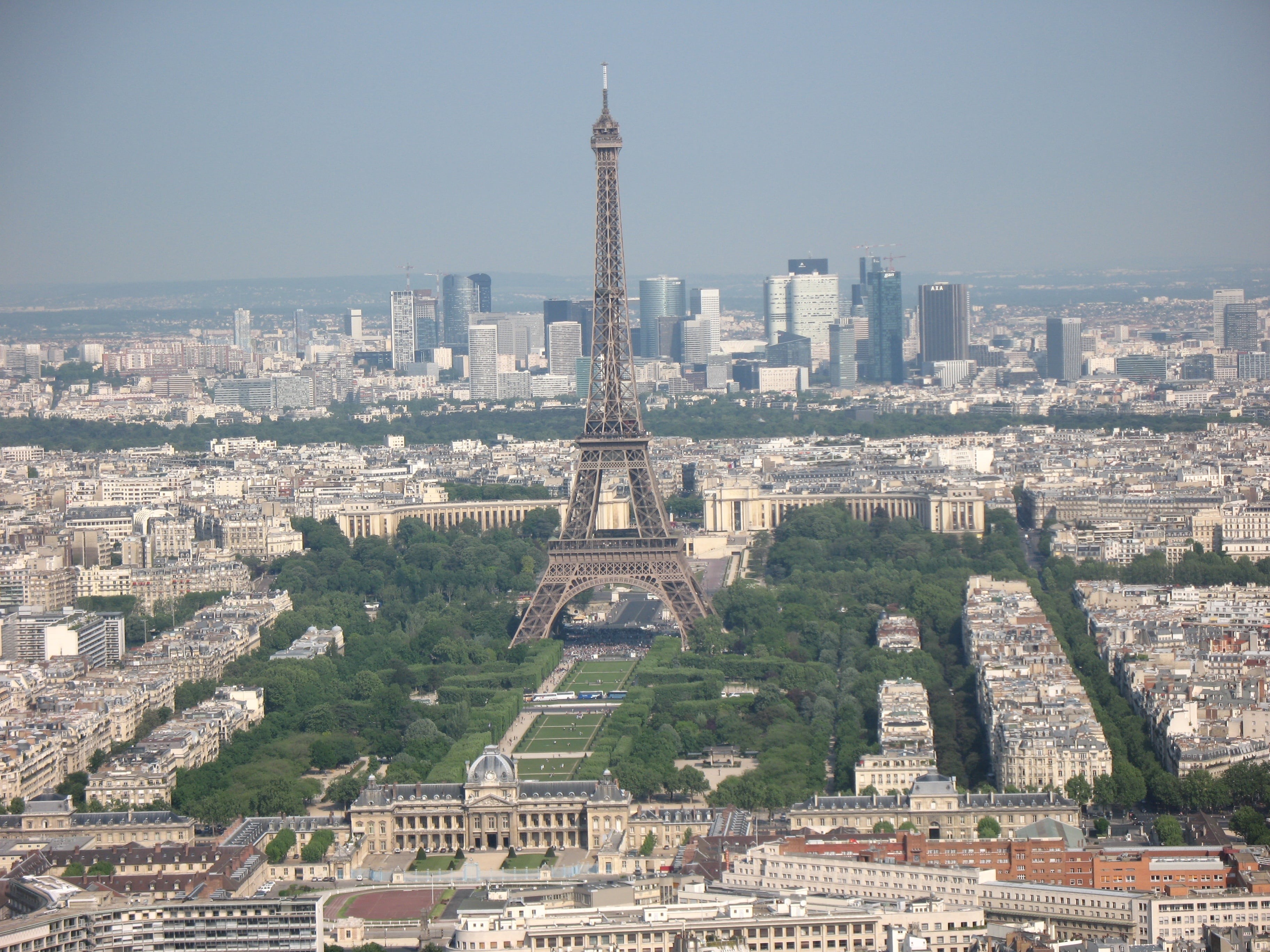 skyscraper, city, modern, residential district, built structure, paris, famous, office building exterior, vacation, landscape, urban skyline, building exterior, HD Wallpaper