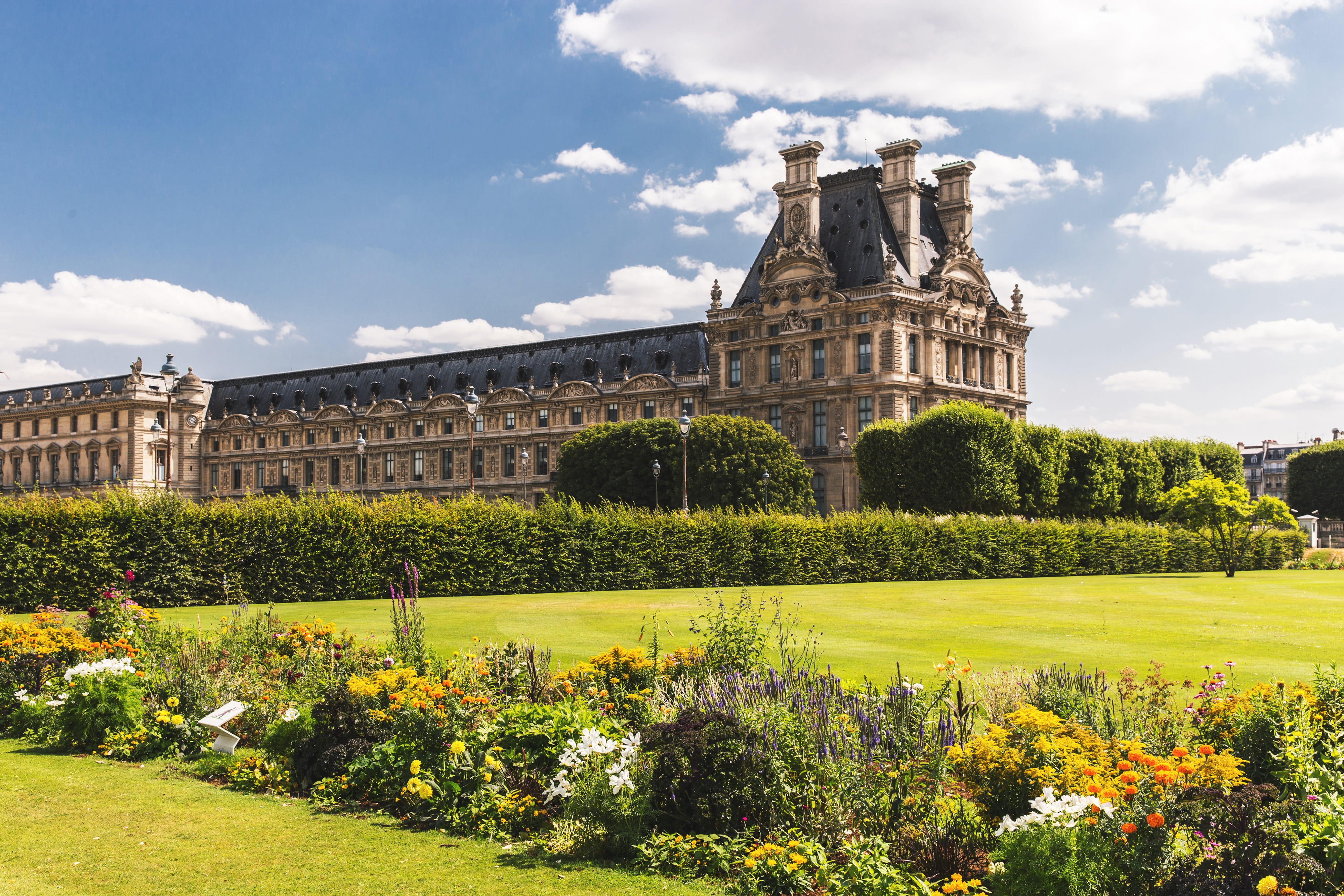 history, louvre, shot, tourism, day, france, summer, d, growth, building Exterior, famous, famous Place, Paris, hedge, building, paris, angle, cloud - sky, HD Wallpaper