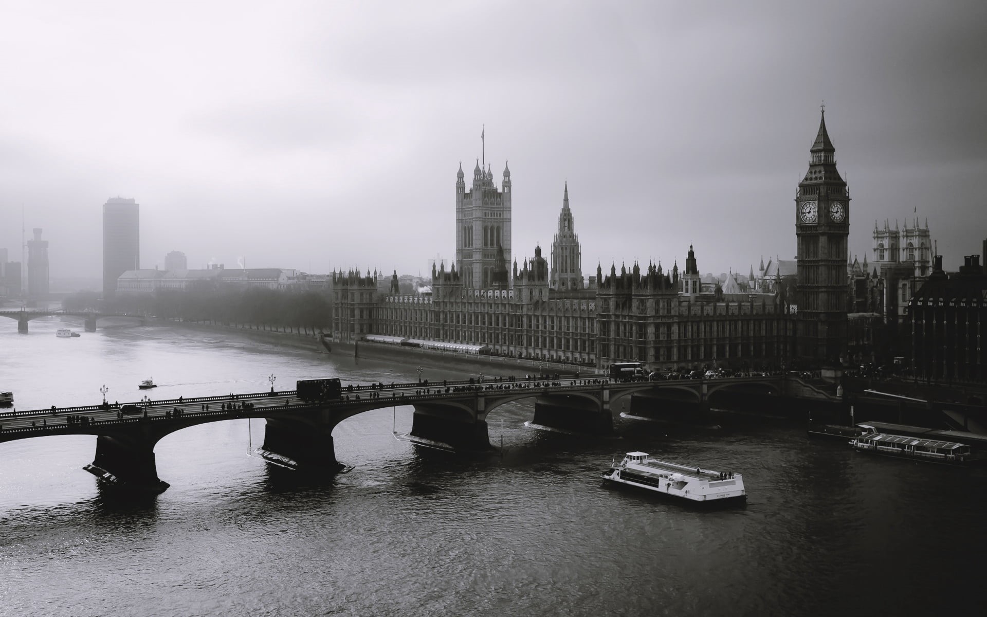 no People, 1080P, british Culture, bridge, clock, westminster Bridge, government, urban Scene, europe, bridge - Man Made Structure, sky, city Of Westminster, HD Wallpaper