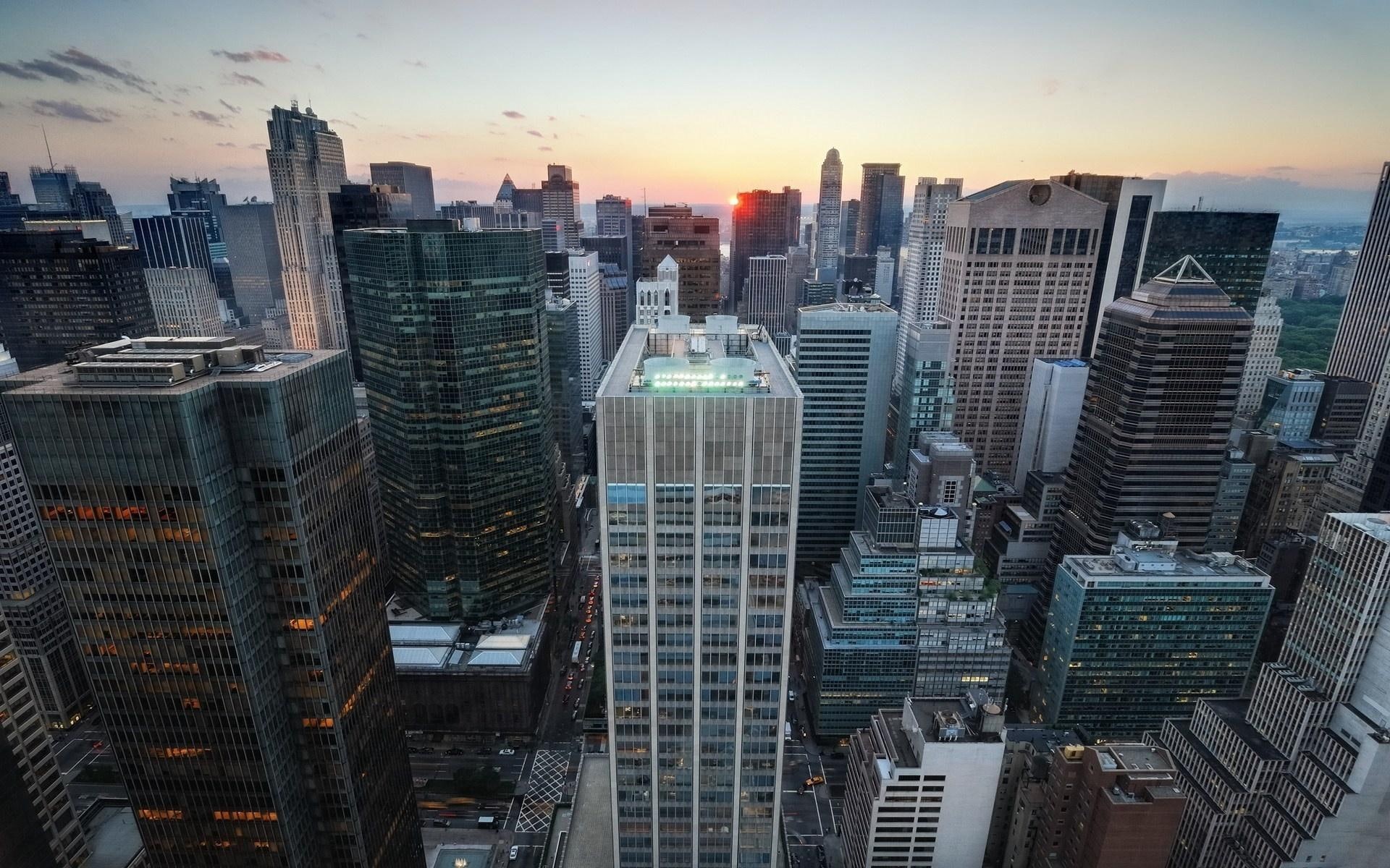 midtown, manhattan, 1080P, nature and landscapes, city, manhatan, HD Wallpaper
