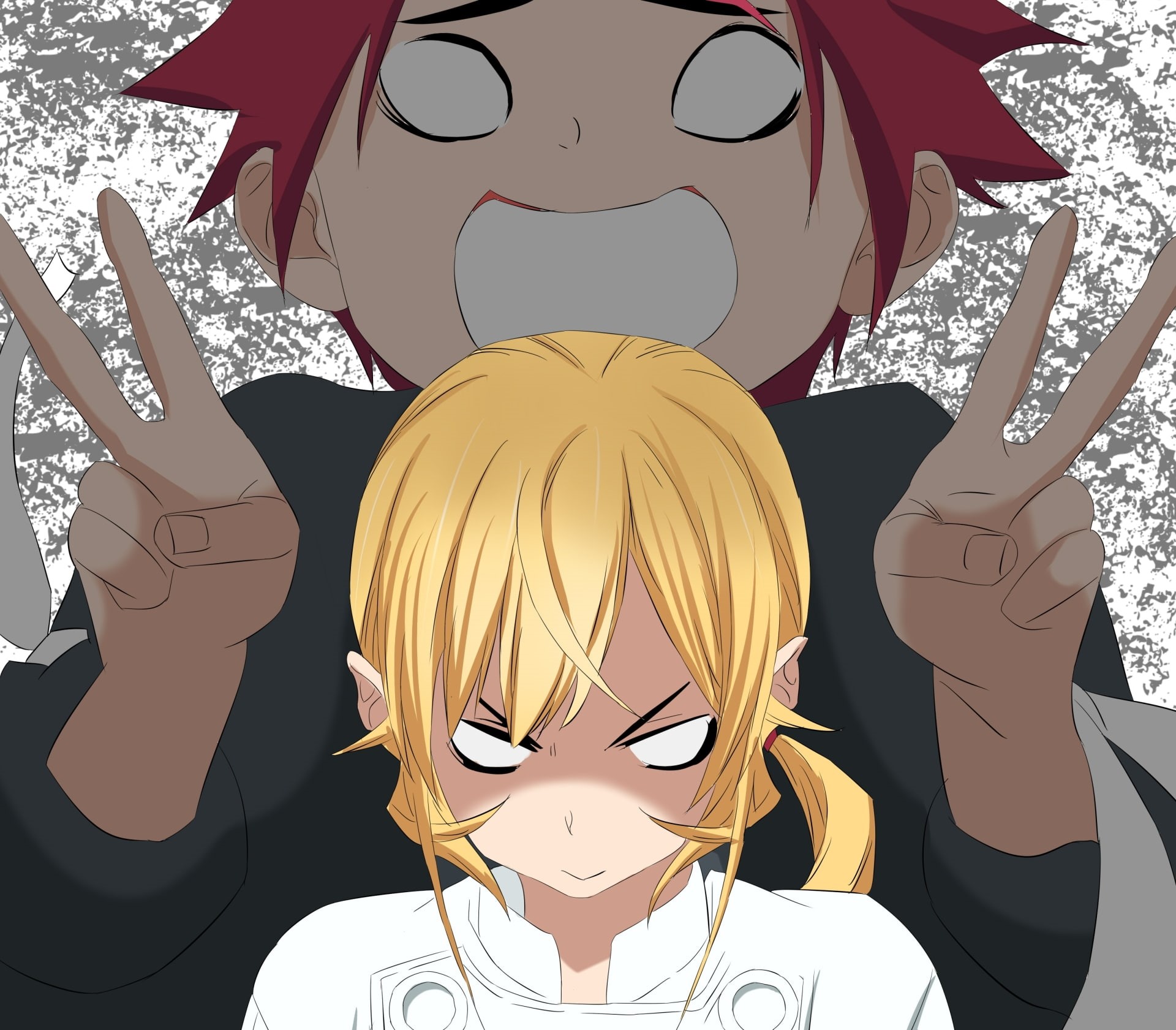 Anime, Erina Nakiri, Sōma Yukihira, Food Wars: Shokugeki no Soma, 1080P, HD Wallpaper