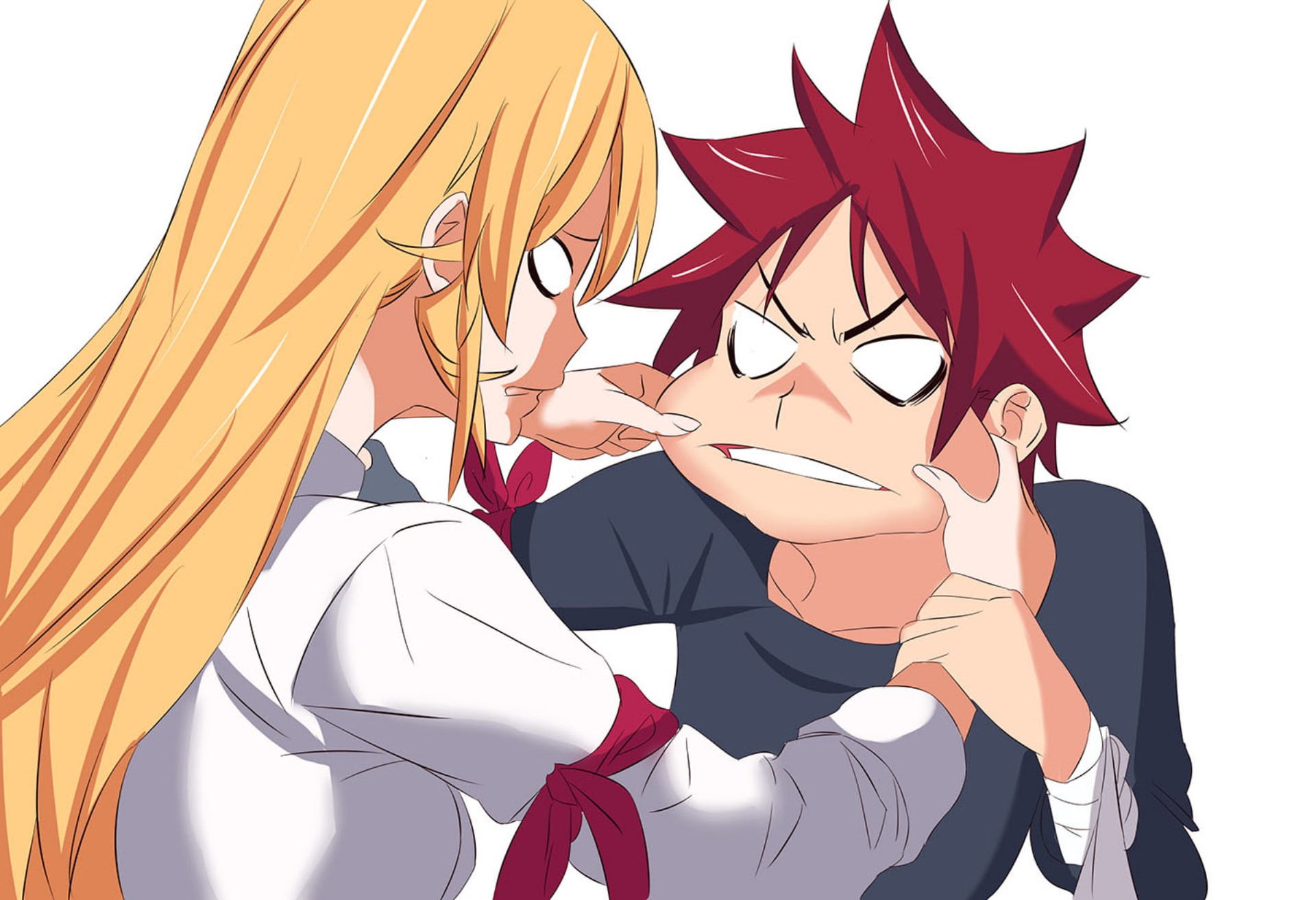 1080P, Food Wars: Shokugeki no Soma, Anime, Erina Nakiri, Sōma Yukihira, HD Wallpaper