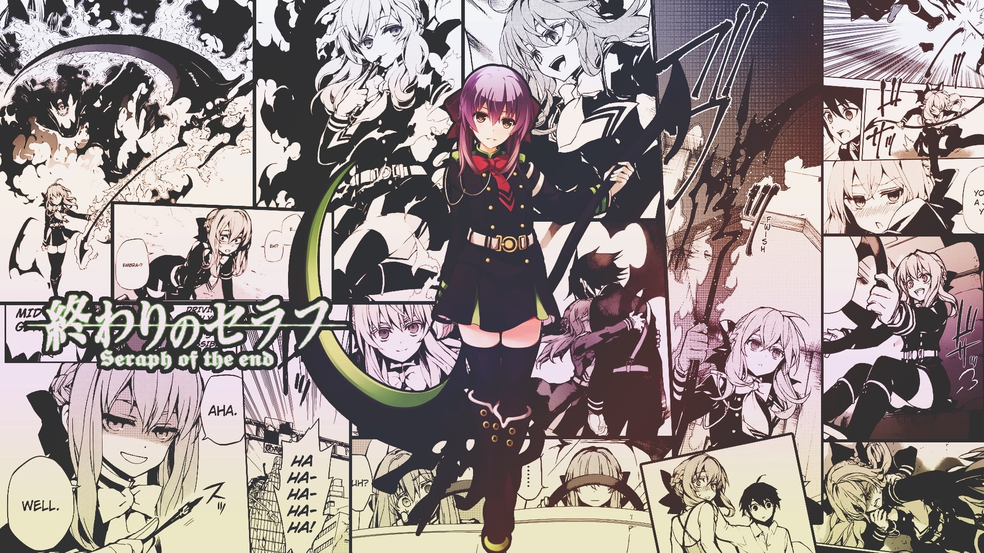 translated, Owari No Seraph, Hiiragi Shinoa, manga, 1080P, anime girls, HD Wallpaper