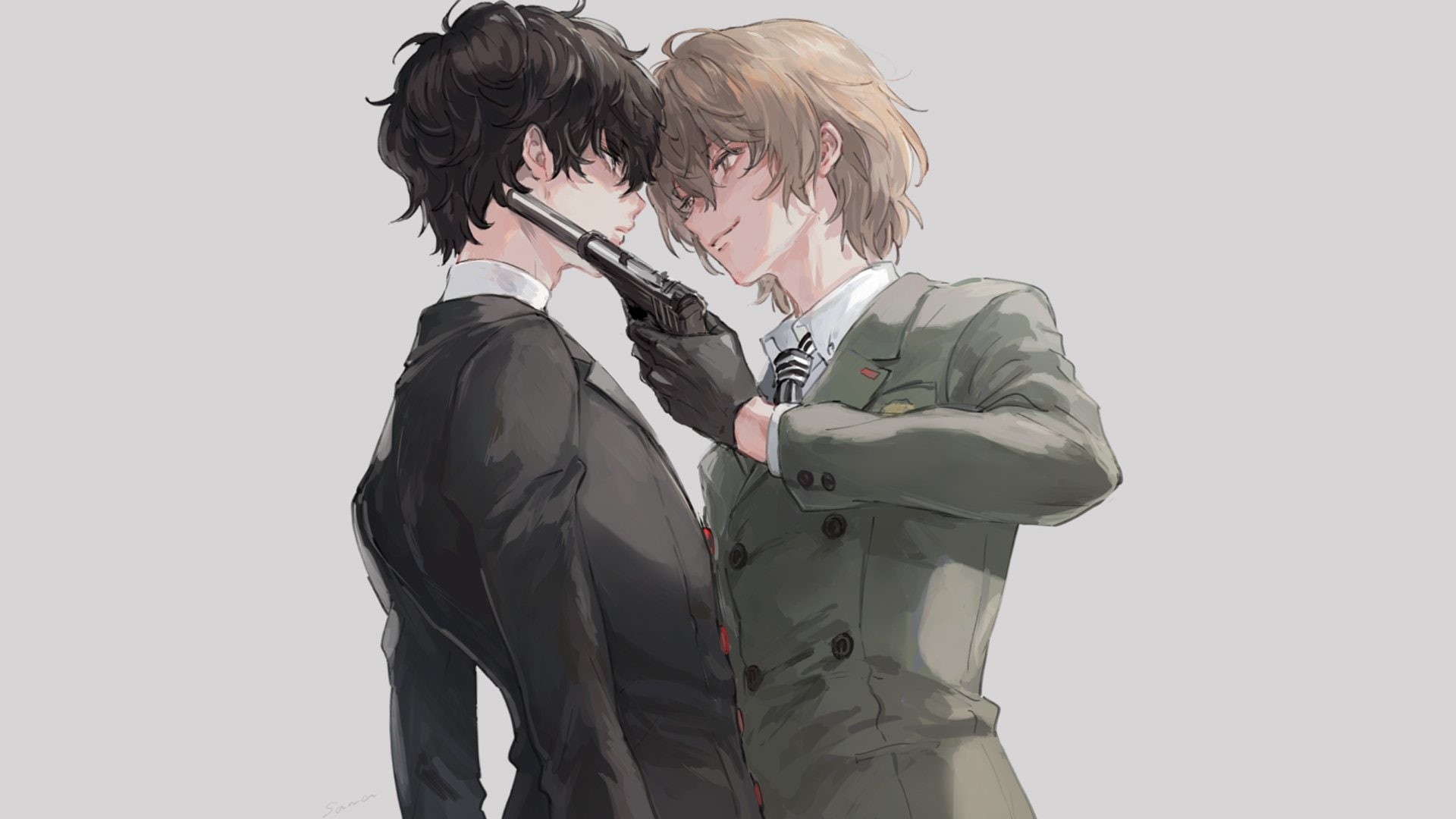 1080P, Persona, Goro Akechi, Persona 5, Joker (Persona), HD Wallpaper