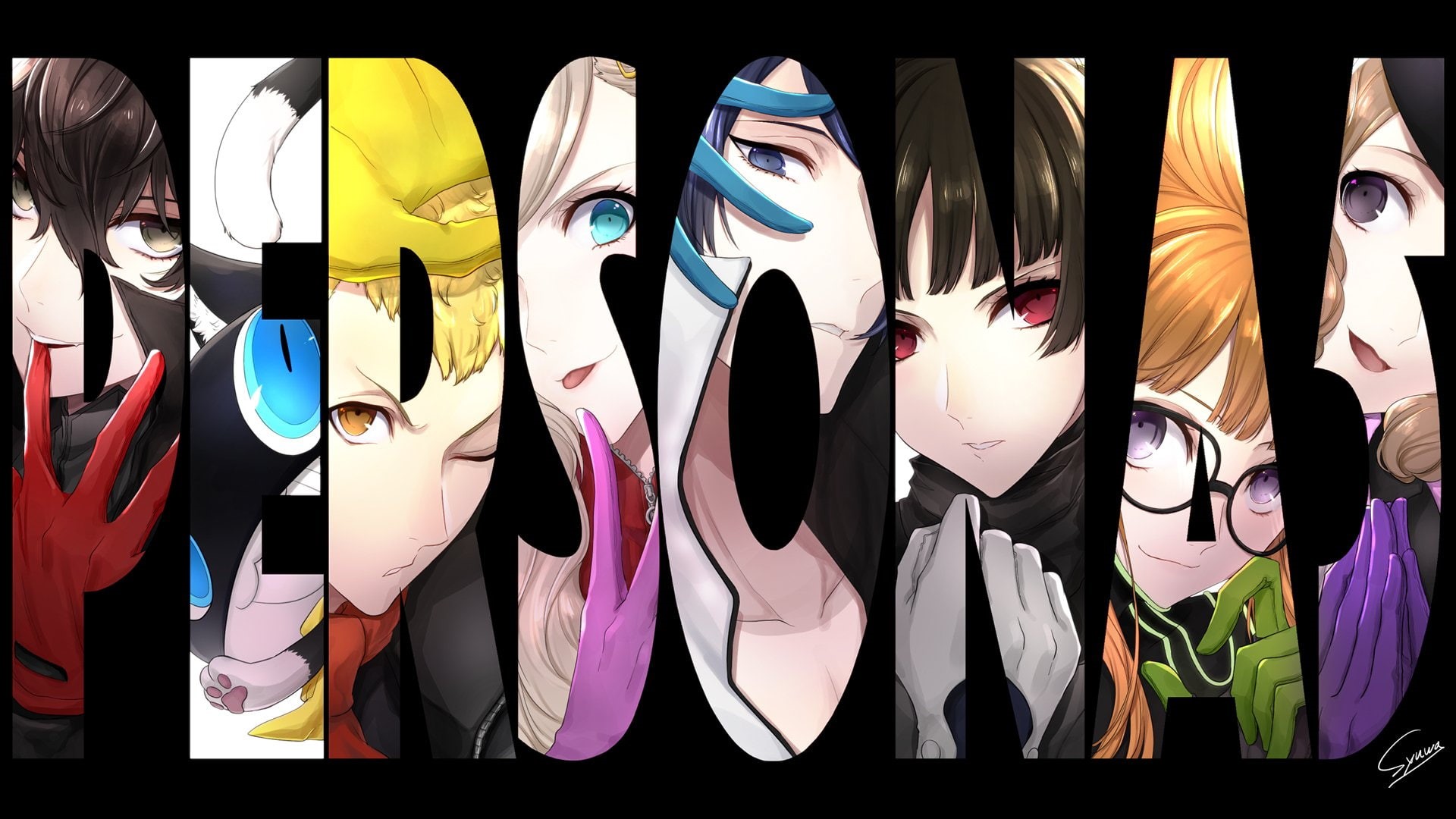 Joker (Persona), 1080P, Makoto Niijima, Persona 5, Ryuji Sakamoto, Persona, Morgana (Persona), Futaba Sakura, Video Game, Haru Okumura, Yusuke Kitagawa, HD Wallpaper