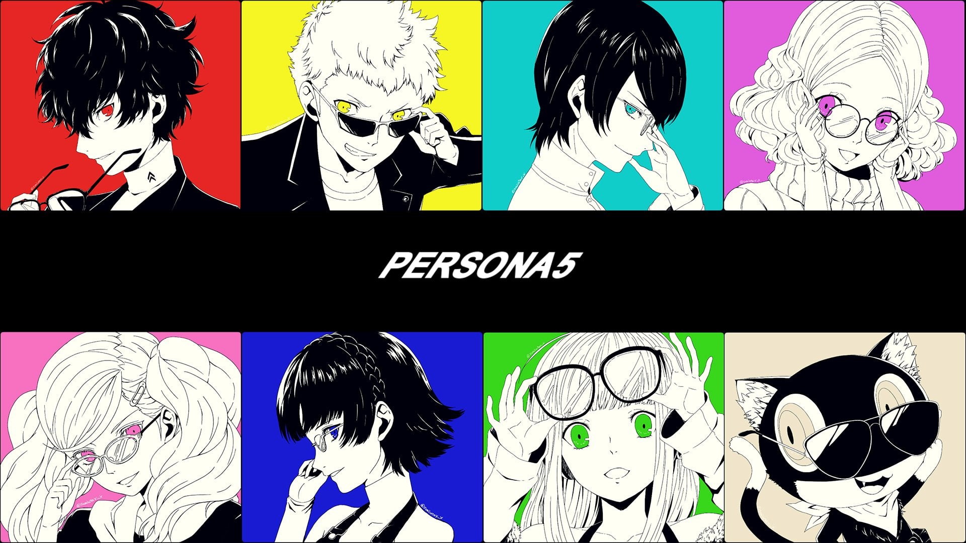 Yusuke Kitagawa, Joker (Persona), Video Game, Ann Takamaki, Haru Okumura, Morgana (Persona), Makoto Niijima, Anime, 1080P, Futaba Sakura, Persona 5, Persona, HD Wallpaper