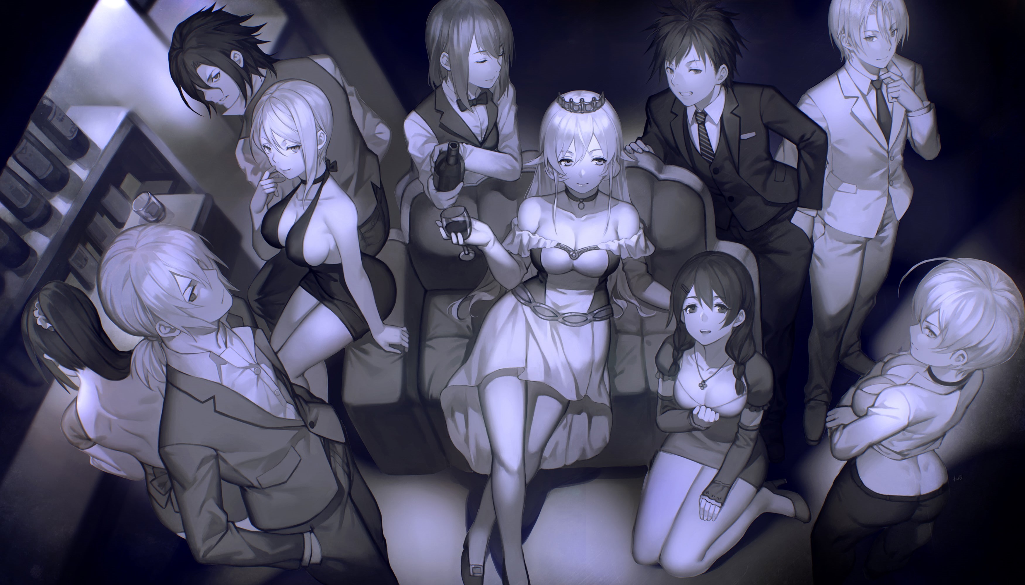 Tadokoro Megumi, Nakiri Erina, anime, Hayama Akira, Shokugeki no Souma, Yukihira Soma, 2K, Nakiri Alice, Aldini Takumi, Kurokiba Ryo, anime girls, HD Wallpaper