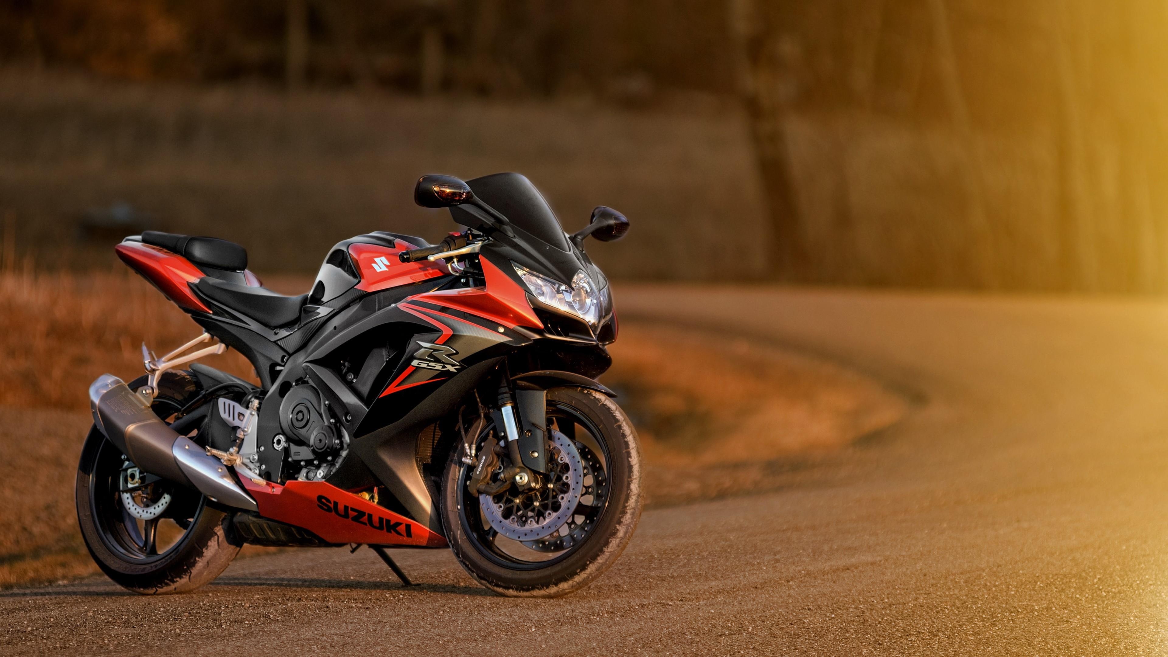 road, motorcycle, suzuki, 4K, super bike, bike, HD Wallpaper