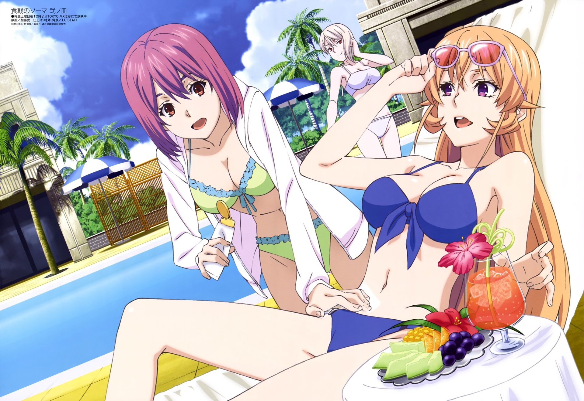 people, outdoors, human representation, female likeness, nature, blond hair, representation, art and craft, hair, plant, Food Wars: Shokugeki no Soma, fashion, HD Wallpaper