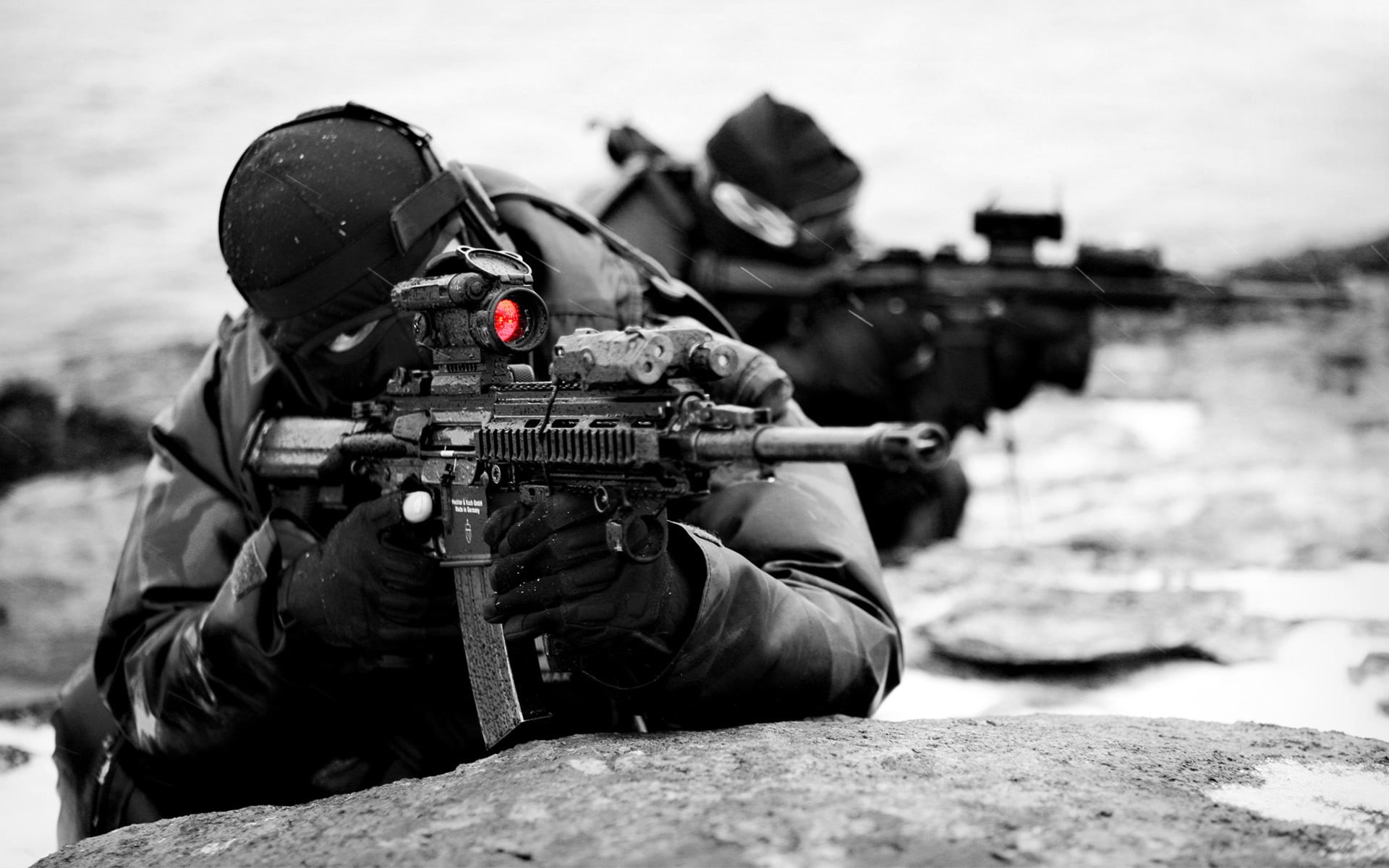 weapon, regiment, nATO, men, machine gun, armed Forces, pistol, military, 1080P, terrorism, body Armor, day, conflict, counter-terrorism, holding, operator, HD Wallpaper