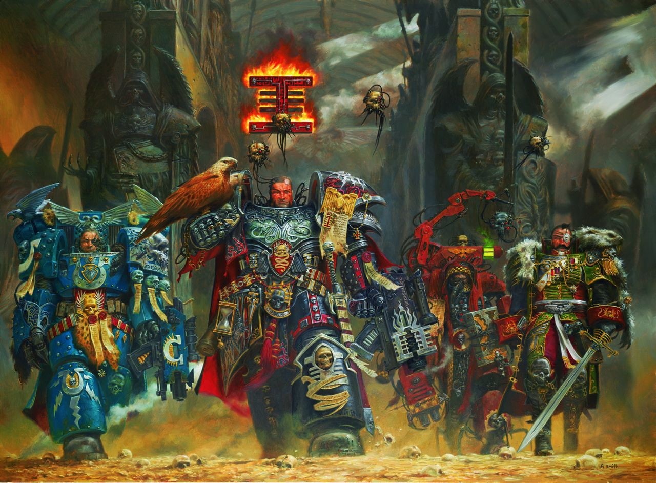 marine, 720P, k, art, concept, concepts, aircraft, space marine, adrian, smith, x, space, warhammer, hd, Warhammer 40K, HD Wallpaper
