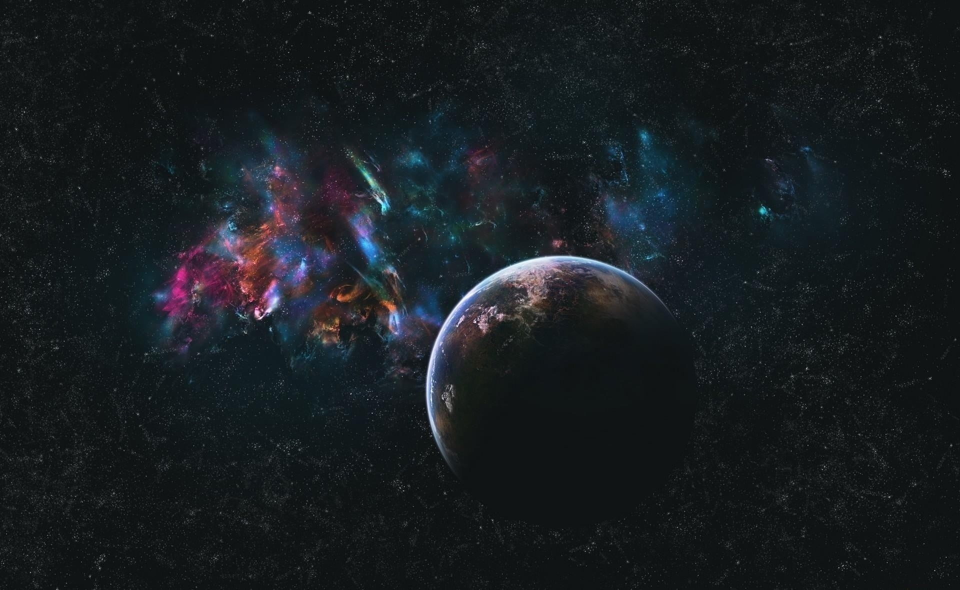exploration, scenics - nature, outdoors, no people, 1080P, planet - space, night, star - space, sky, astronomy, cosmic, sphere, galaxy, space, digital art, HD Wallpaper