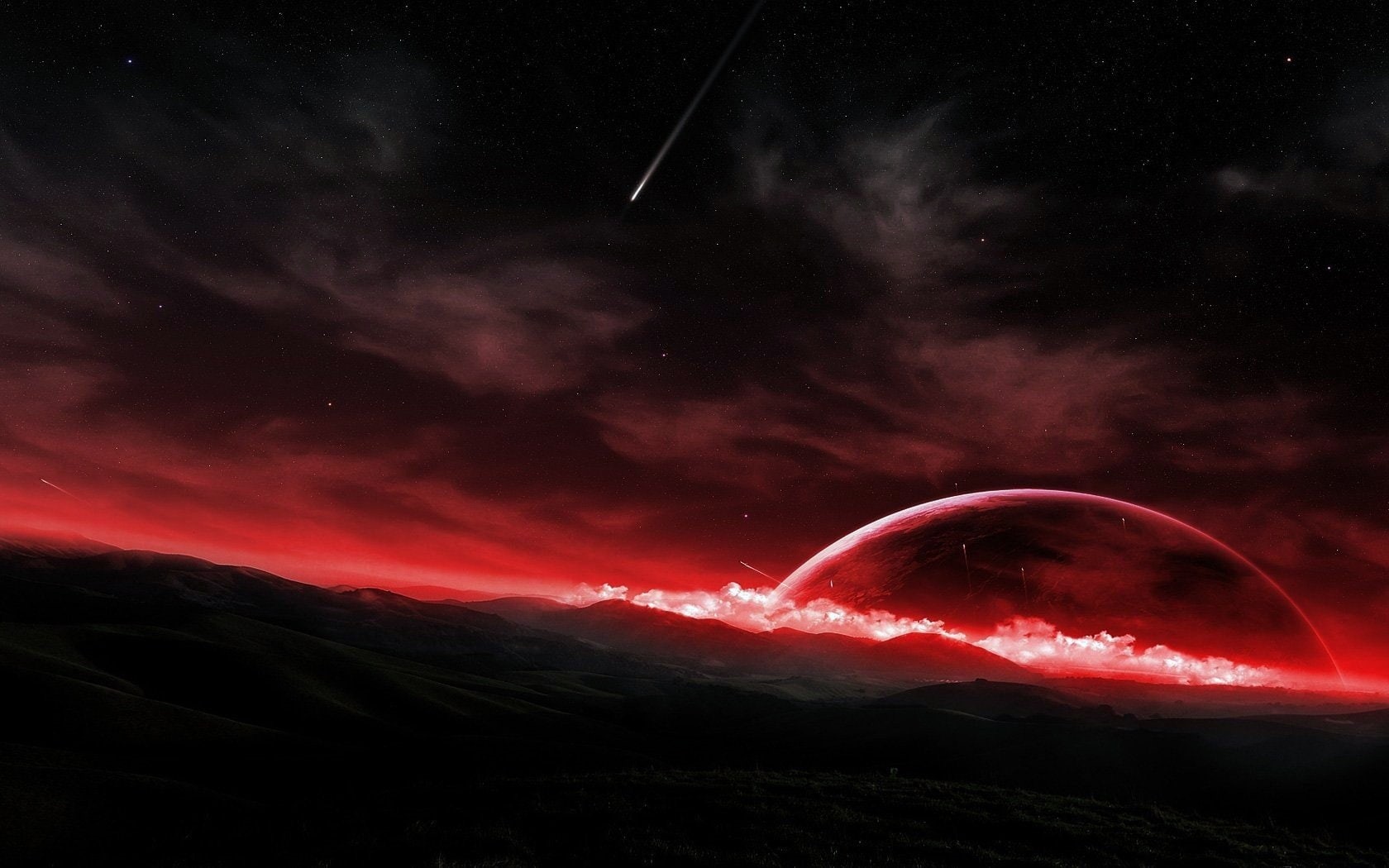 x, 720P, art, fantasy, hd, px, outer, Space, 1680x1050 px, abstract, planets, HD Wallpaper