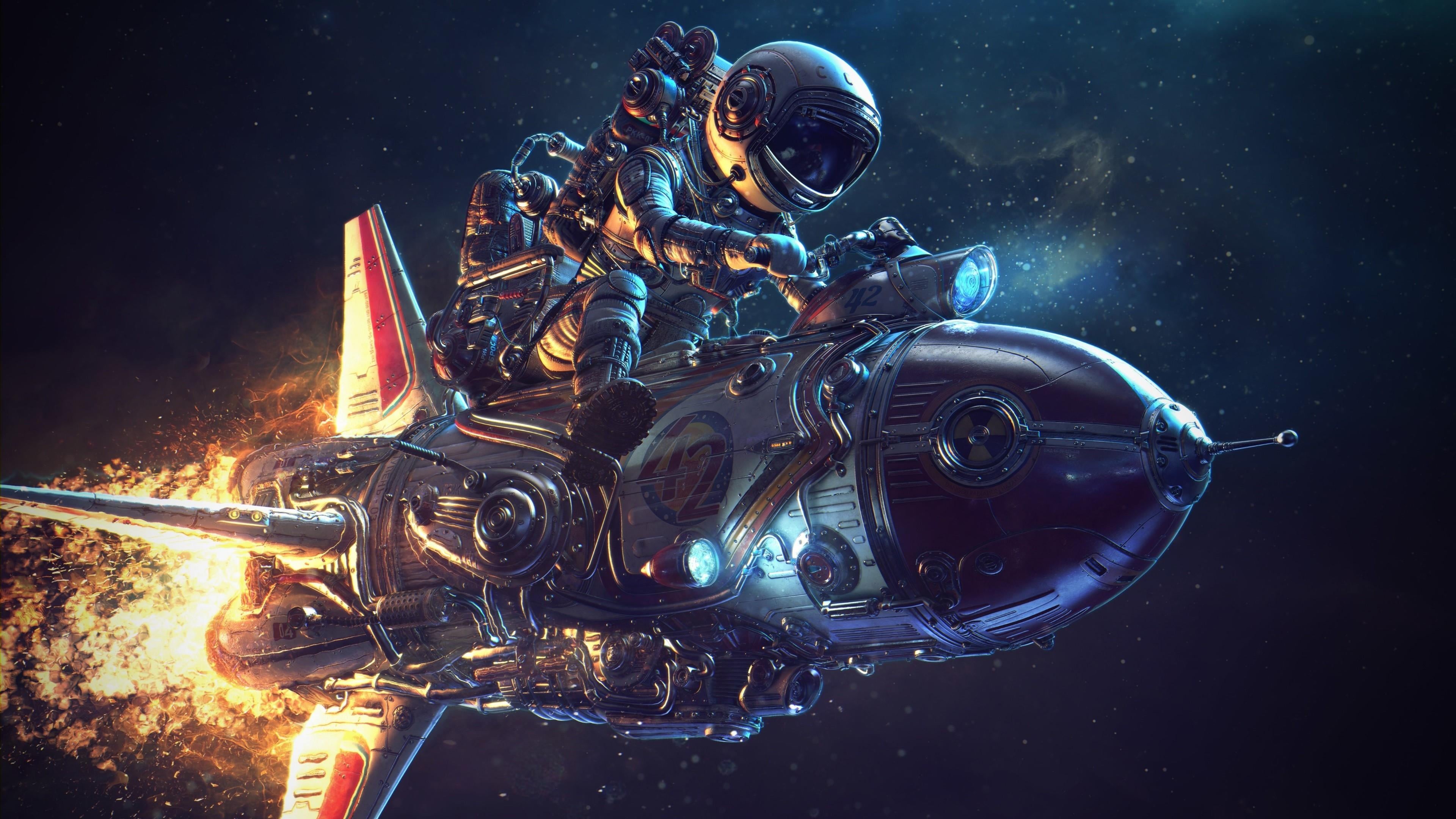 digital, night, mobile, nature, crash helmet, 4K, robot, communication, sports helmet, burning, space, people, hd, fantasy, motor, cyborg, HD Wallpaper