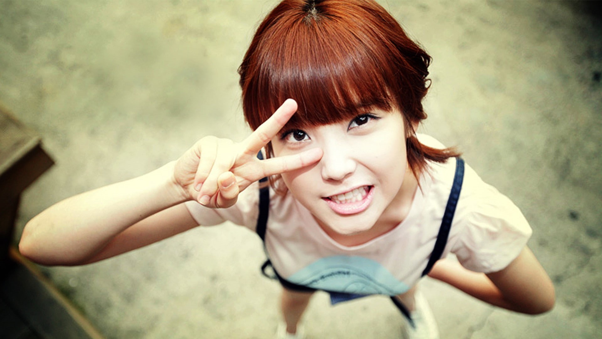redhead, 1080P, brown eyes, Asian, singer, women, IU, K-pop, HD Wallpaper