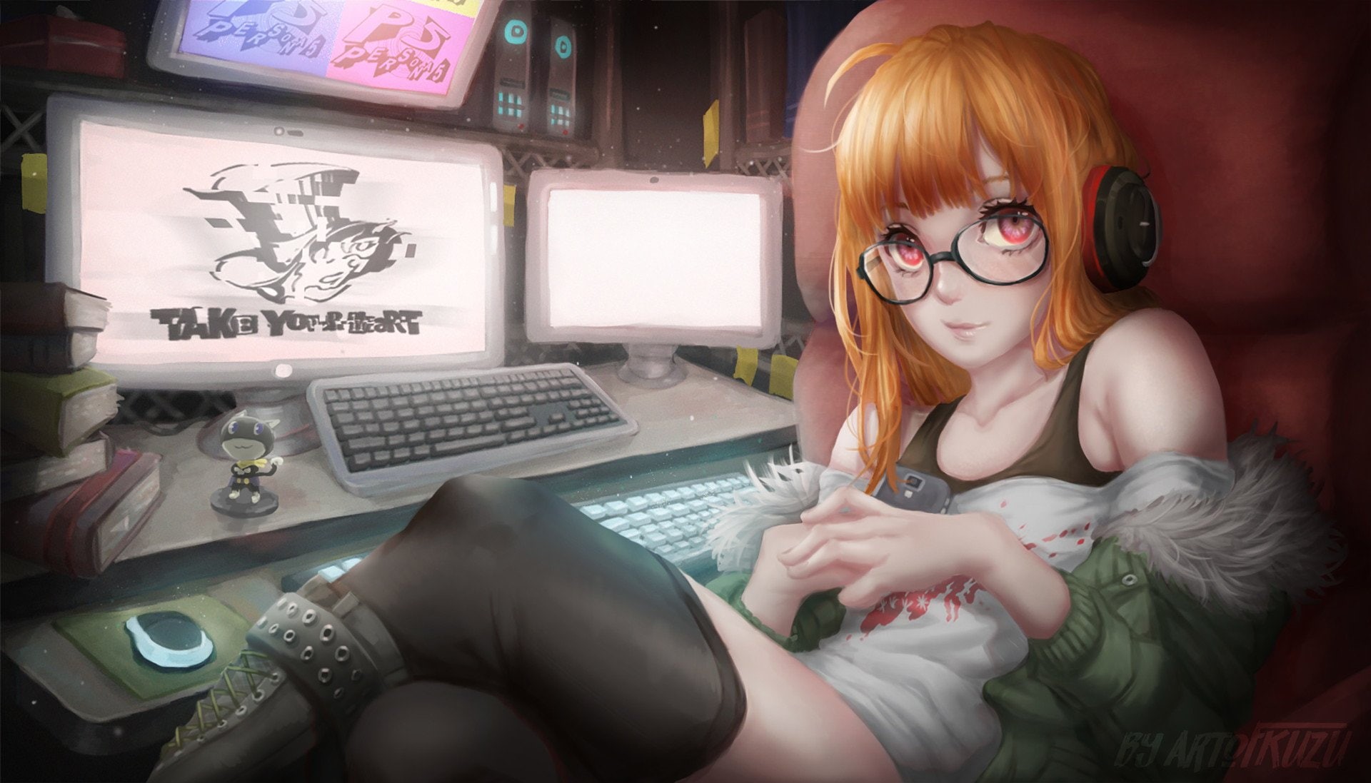 1080P, Persona 5, Persona, Futaba Sakura, HD Wallpaper