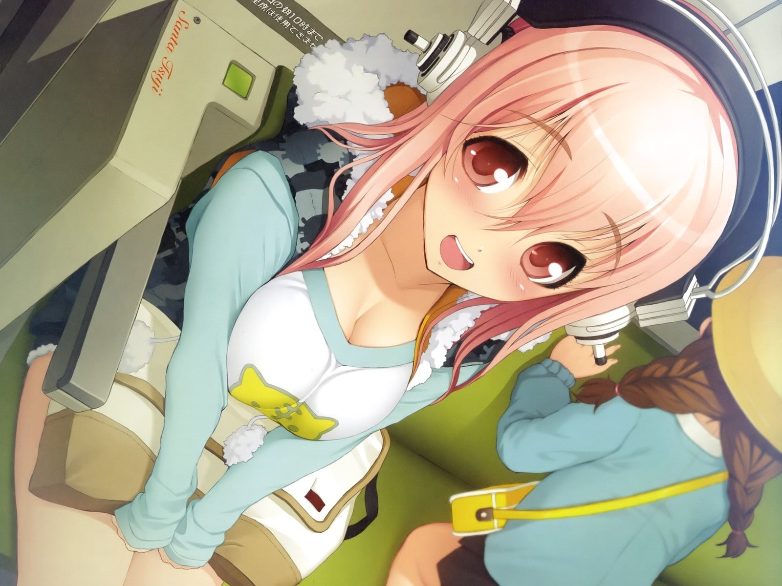anime girls, anime, Super Sonico, 720P, headphones, HD Wallpaper