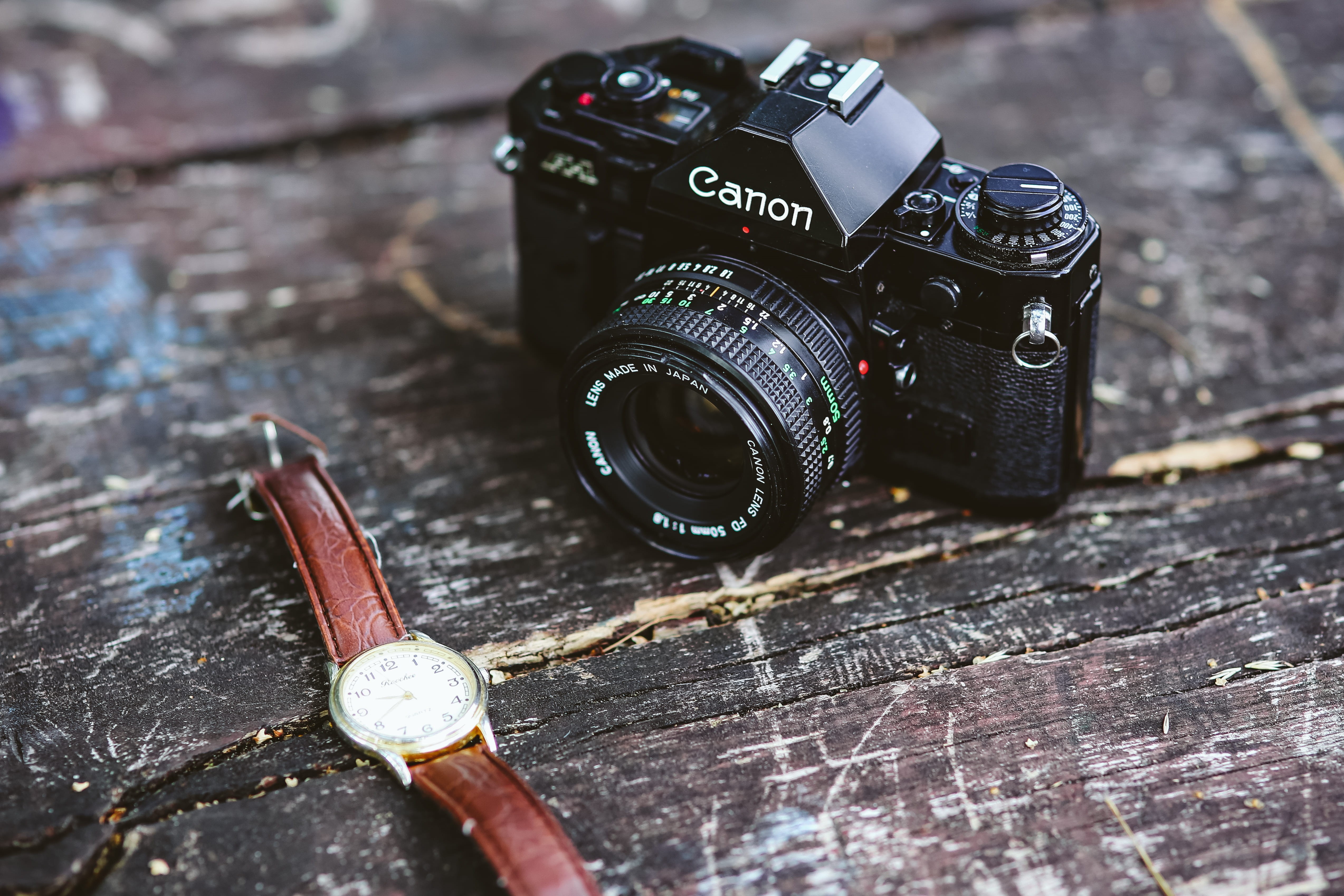 4K, photos, technology, Old, canon, photograph, day, digital camera, single Object, camera, obsolete, outdoors, photographic equipment, camera - Photographic Equipment, HD Wallpaper