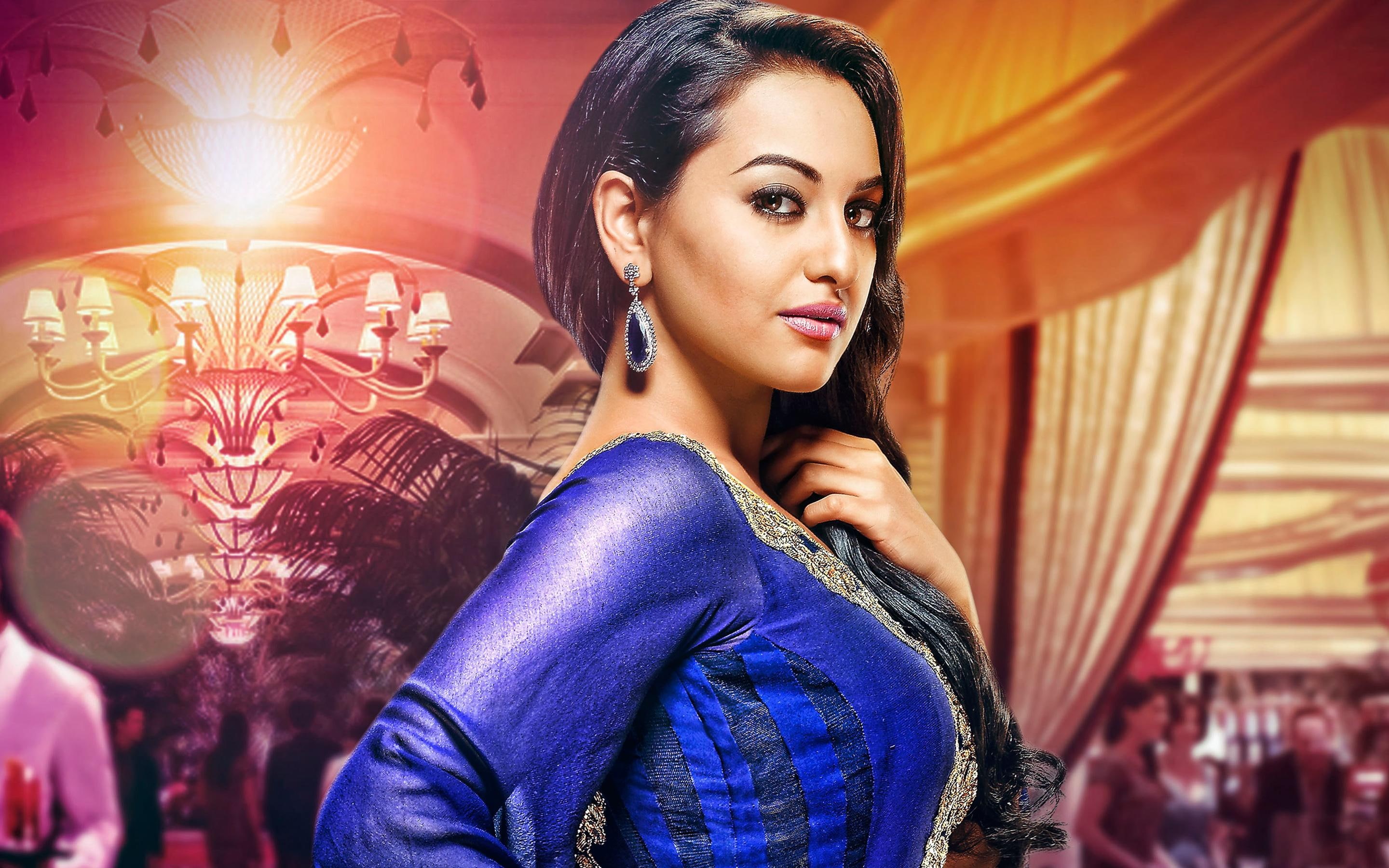 indian, sonakshi, 2K, actress, sinha, HD Wallpaper
