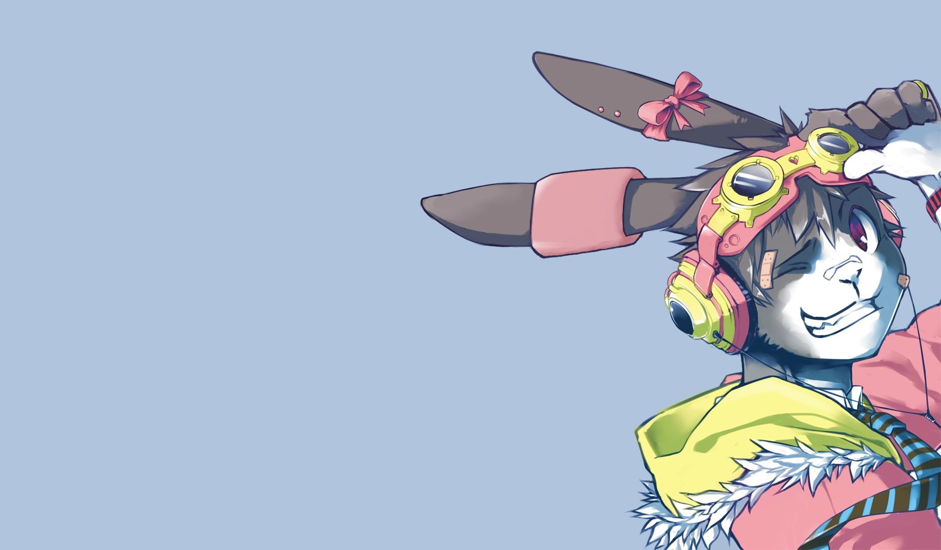 character, blue, multi colored, representation, pinwheel toy, low angle view, sky, illustration, nature, brown, no people, white, Anthro, 720P, sport, HD Wallpaper