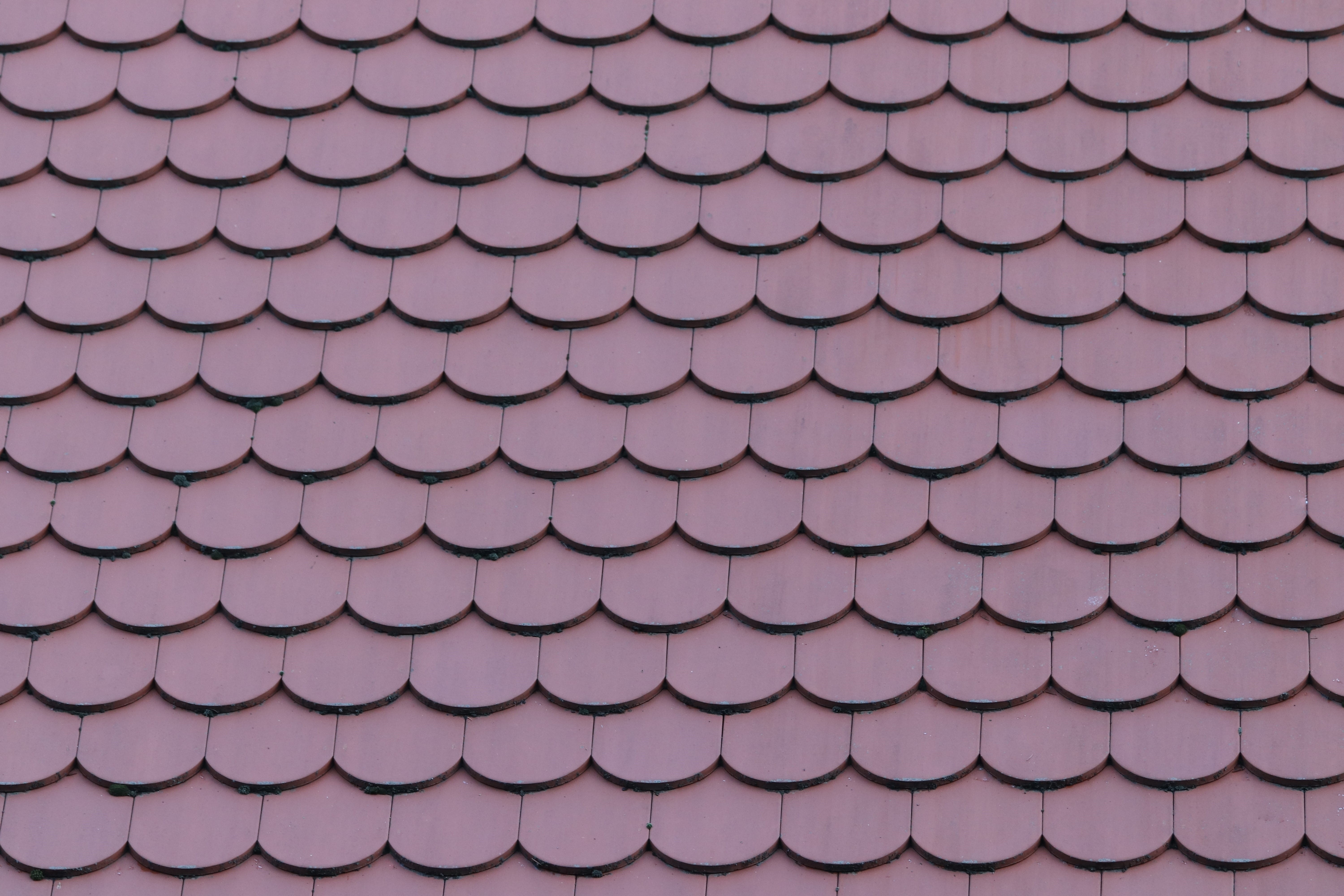 repetition, no people, 5K, nature, blue, close-up, backgrounds, red, building, day, housetop, texture, architecture, roof, low angle view, outdoor, shape, HD Wallpaper