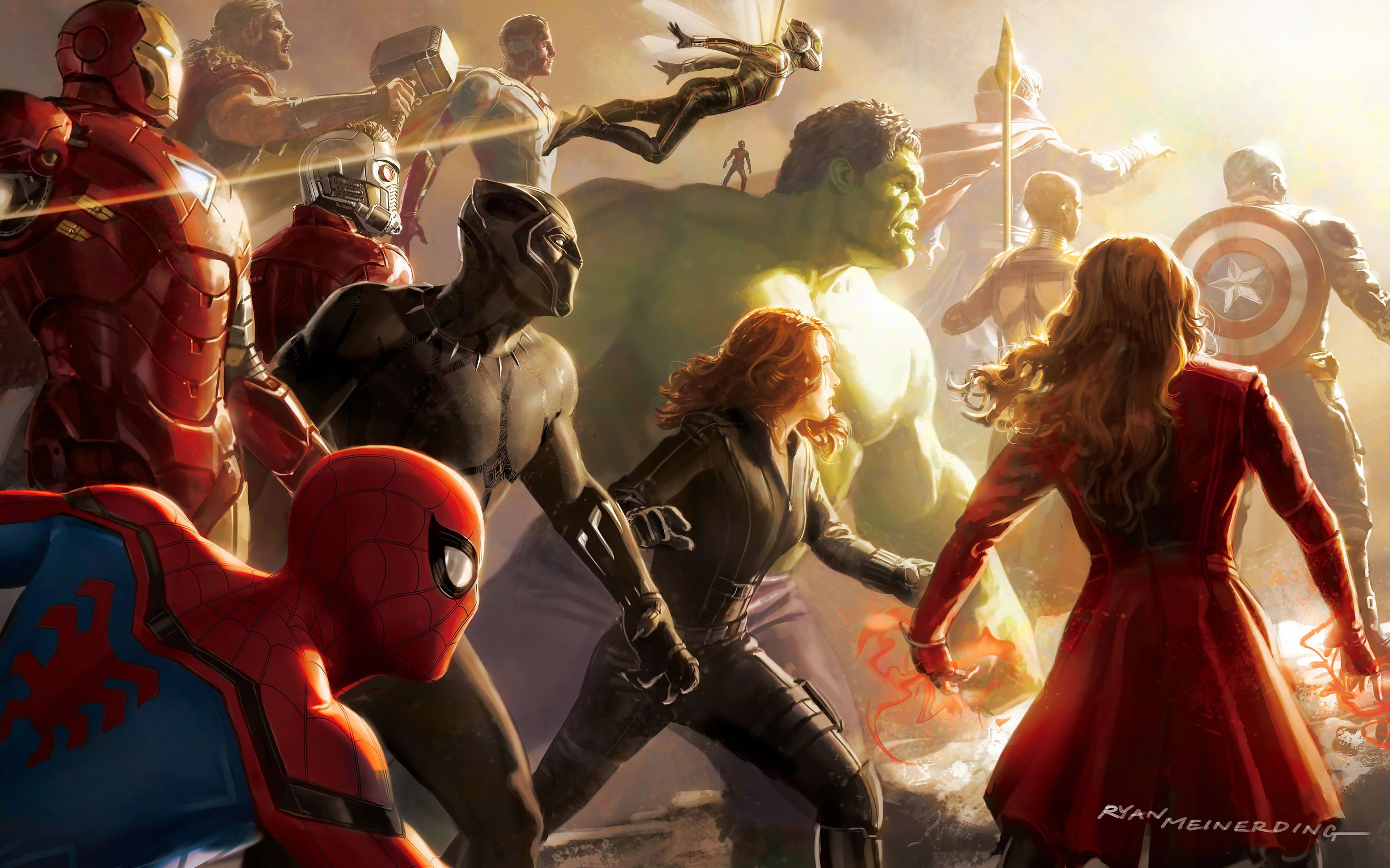 marvel, infinity, street, women, group of people, real people, architecture, films, dancing, war, fashion, 4K, lifestyles, people, illuminated, HD Wallpaper