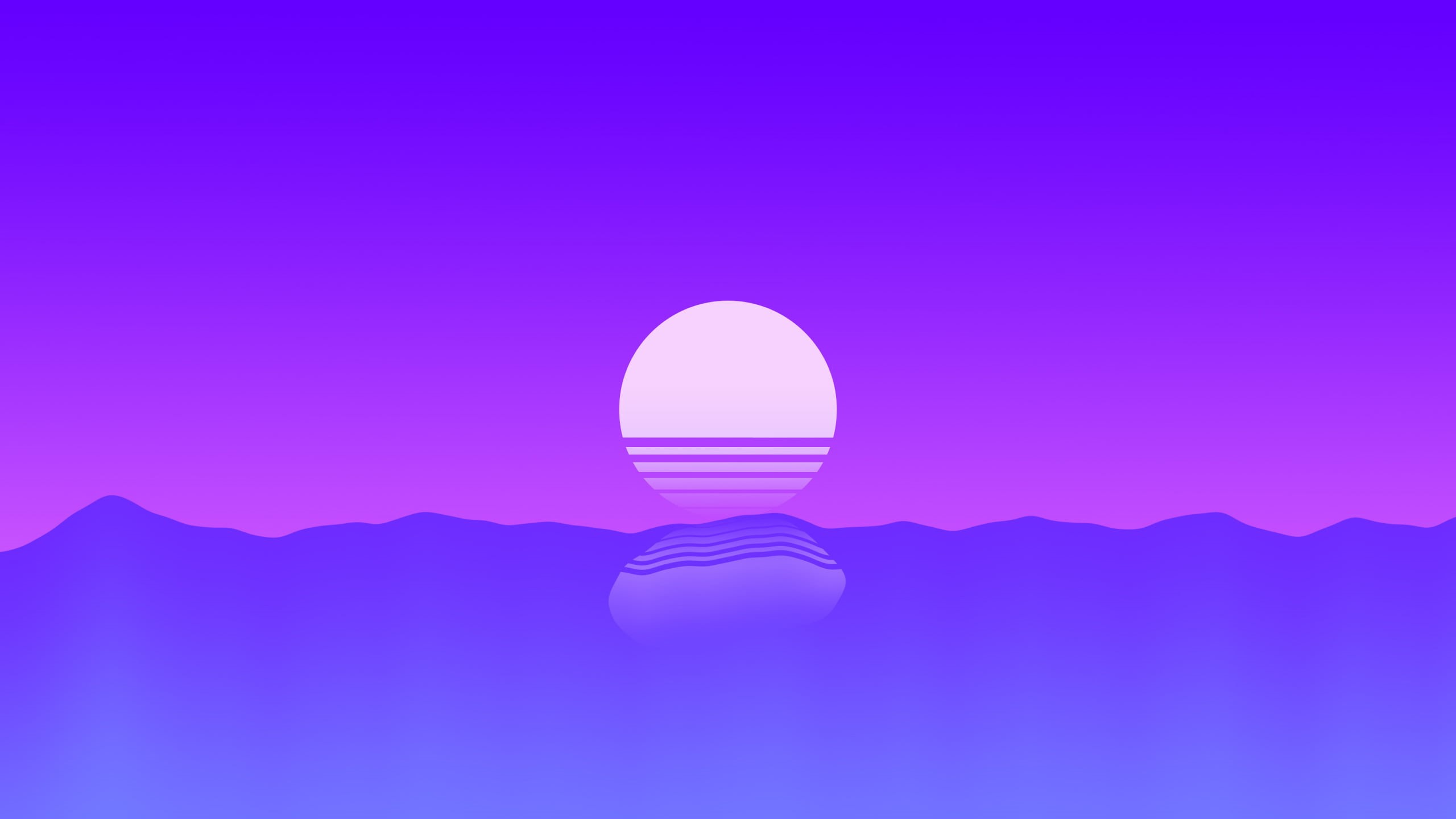 vaporwave, synthwave, 2K, OutRun, minimalism, HD Wallpaper