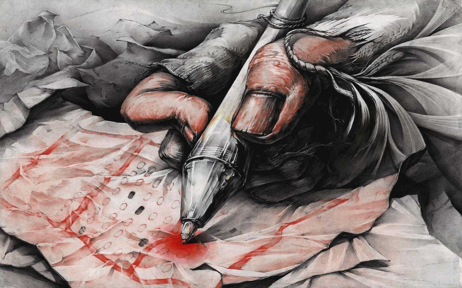 1080P, hands, writers, HD Wallpaper