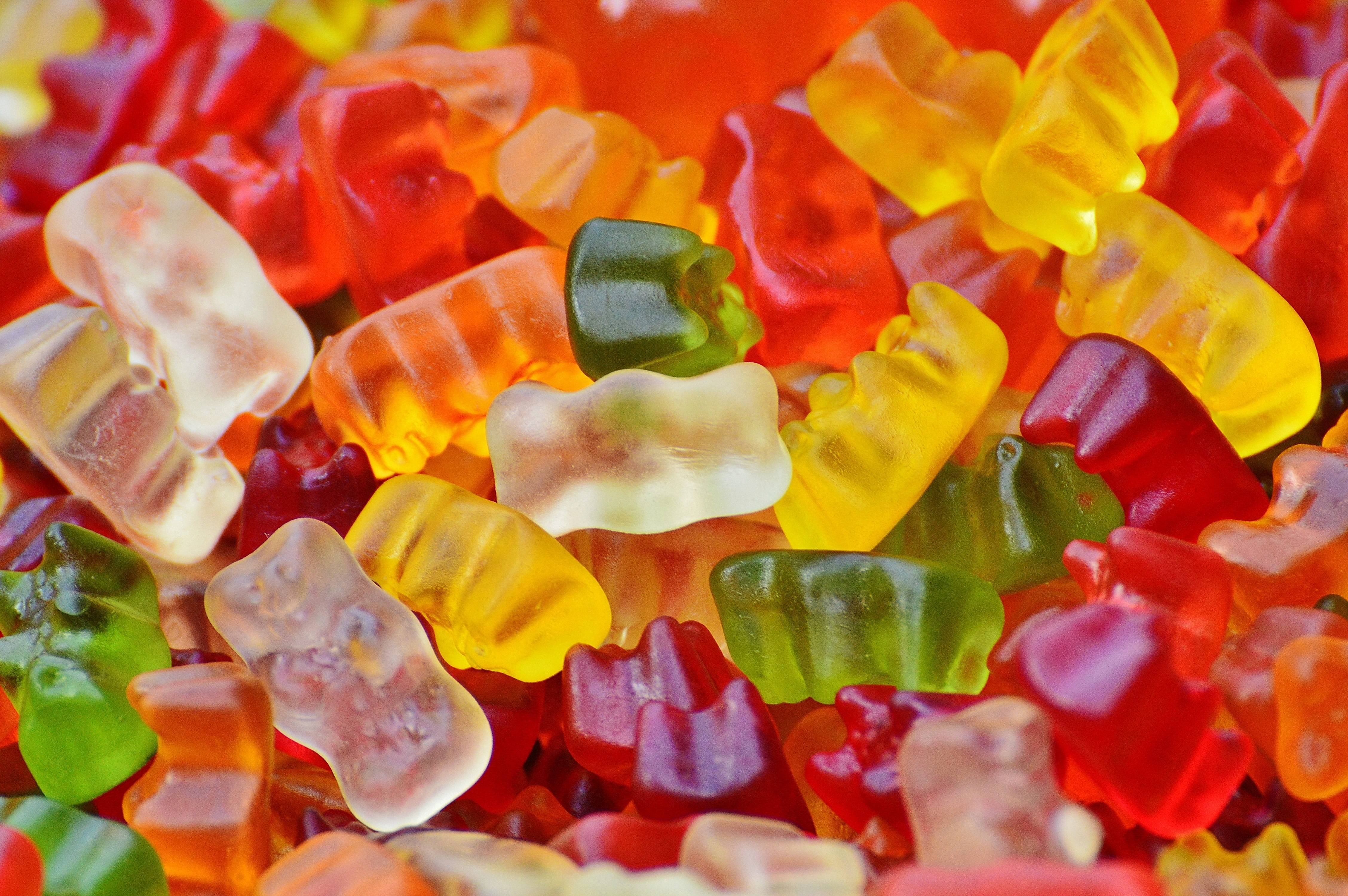 choice, gummibärchen, unhealthy eating, close-up, food, photo, 4K, candy, bear, children, freshness, temptation, haribo, gummibär, sugar, gummi bears, HD Wallpaper