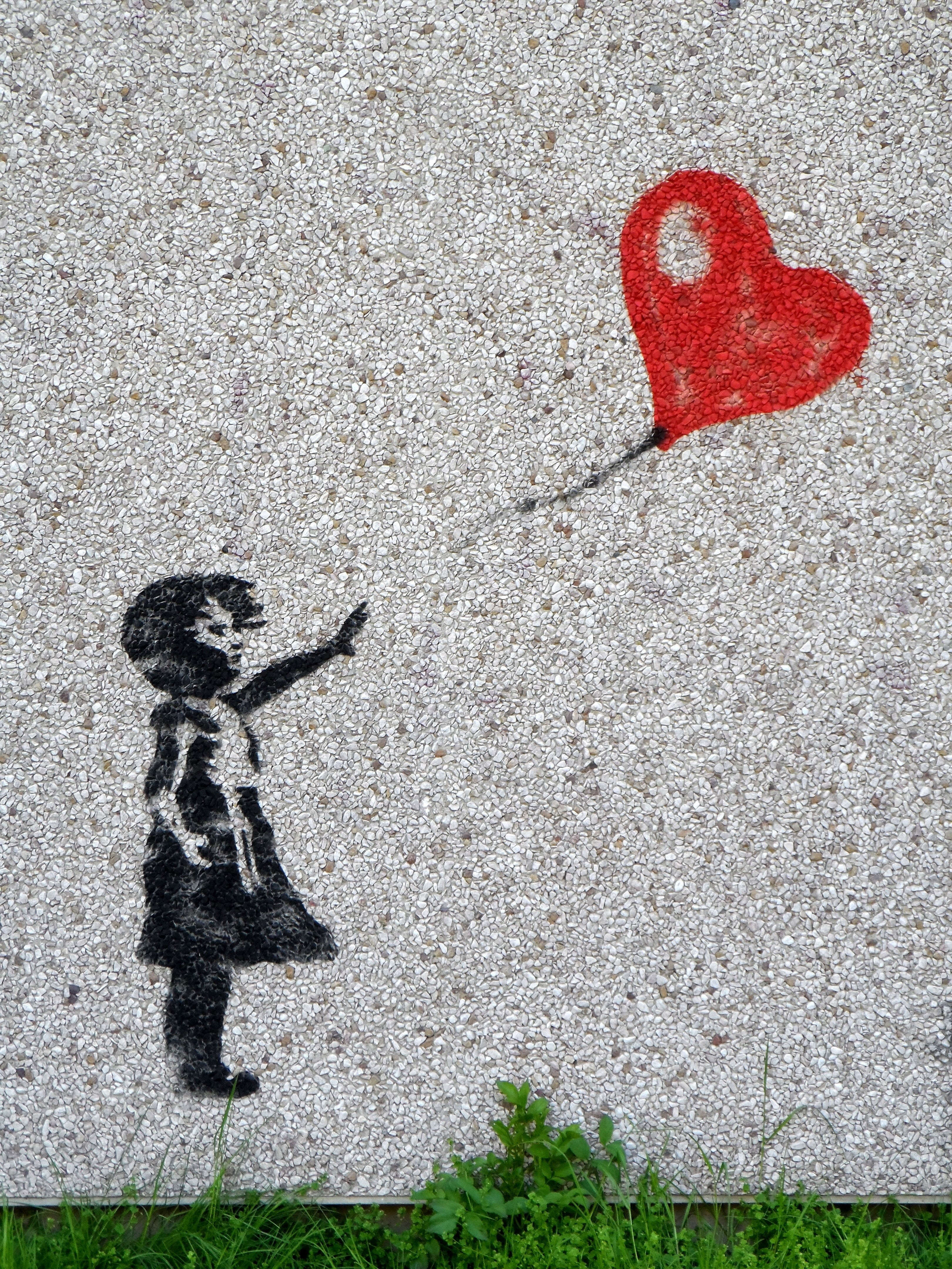 separate, drawing, divorce, farewell, longing, graffiti, goodbye, float, cartoon, heart shape, red, representation, wind, loving, fly, windy, wave, graffito, Phone HD Wallpaper