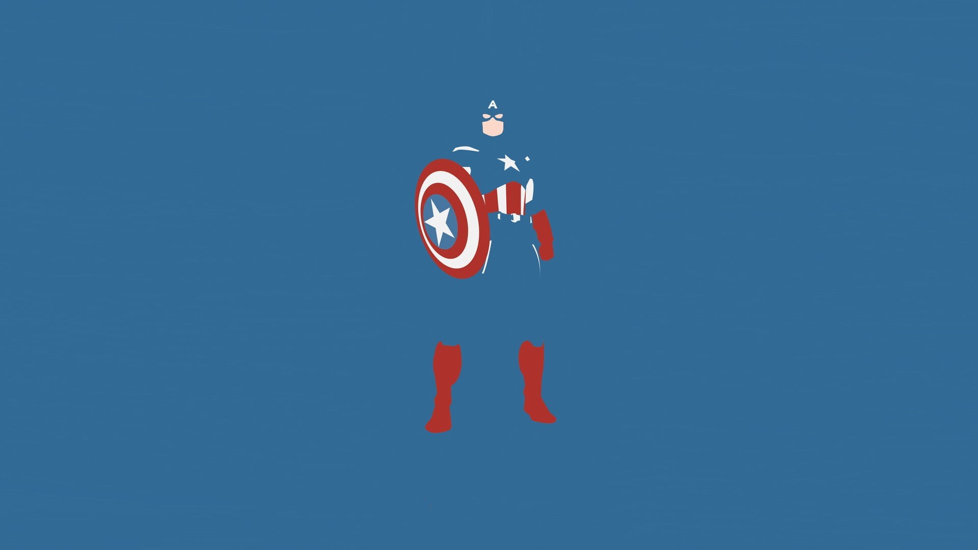 1080P, day, background, single object, security, captain, blue background, blue, colored background, no people, guidance, studio shot, close-up, red, marvel, HD Wallpaper