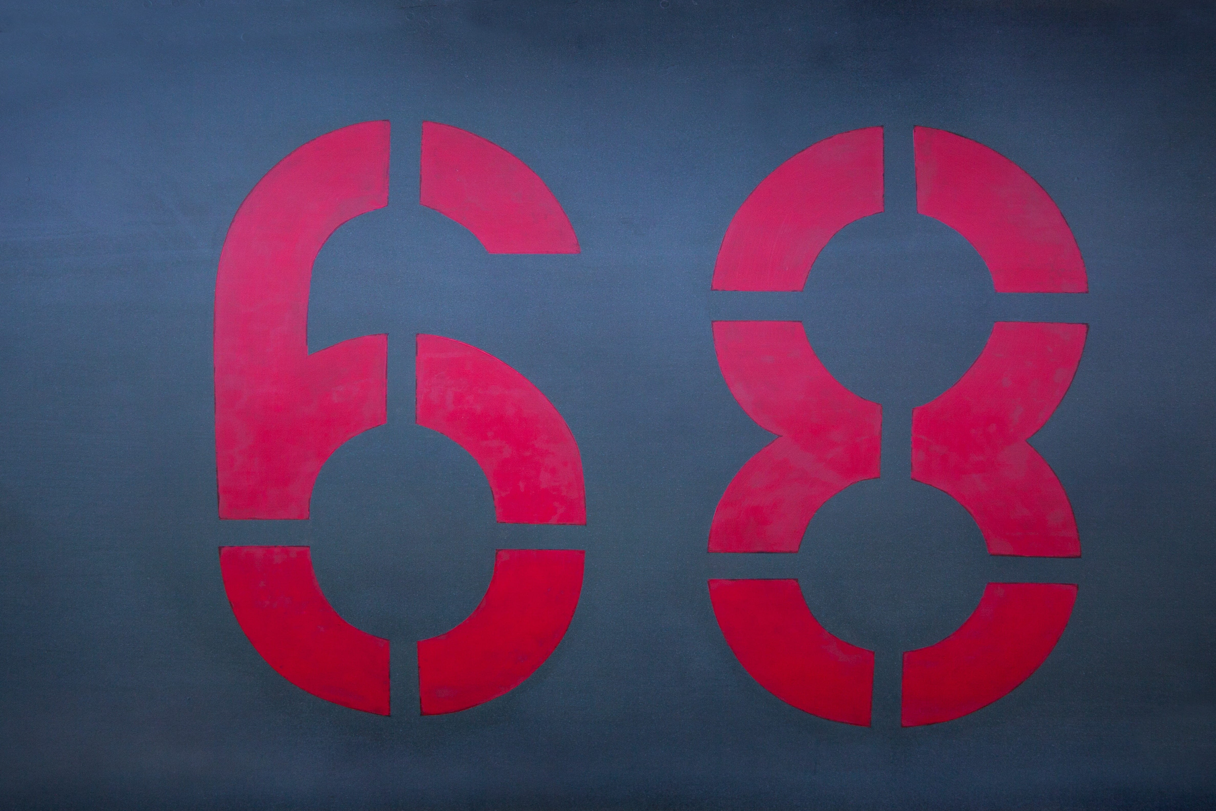illuminated, wall - building feature, sprayer, Digits, 4K, flower power time, Stencil, graffiti, wild 68, no people, information, black color, built structure, HD Wallpaper
